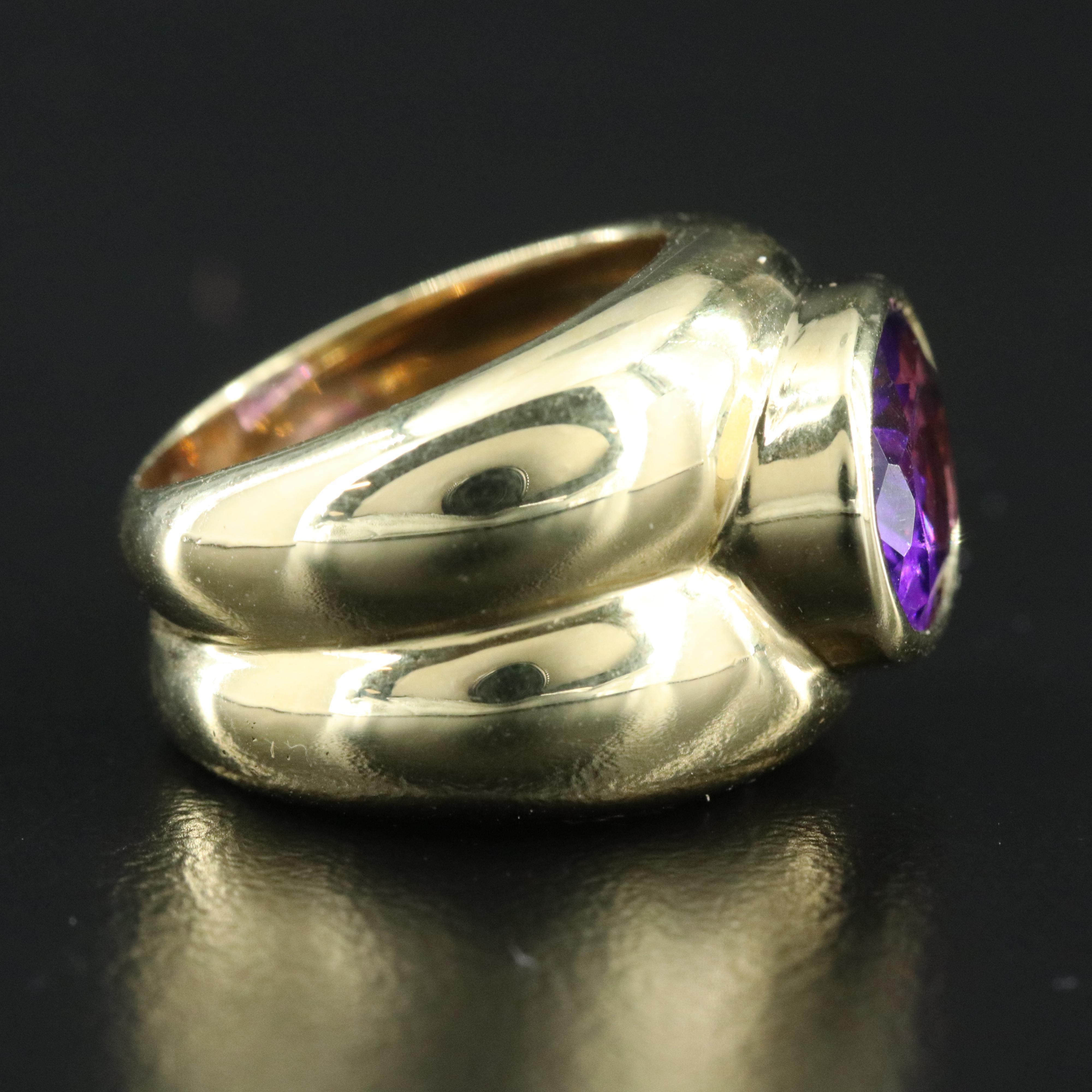 Tiffany & Co. 18K Amethyst Ring