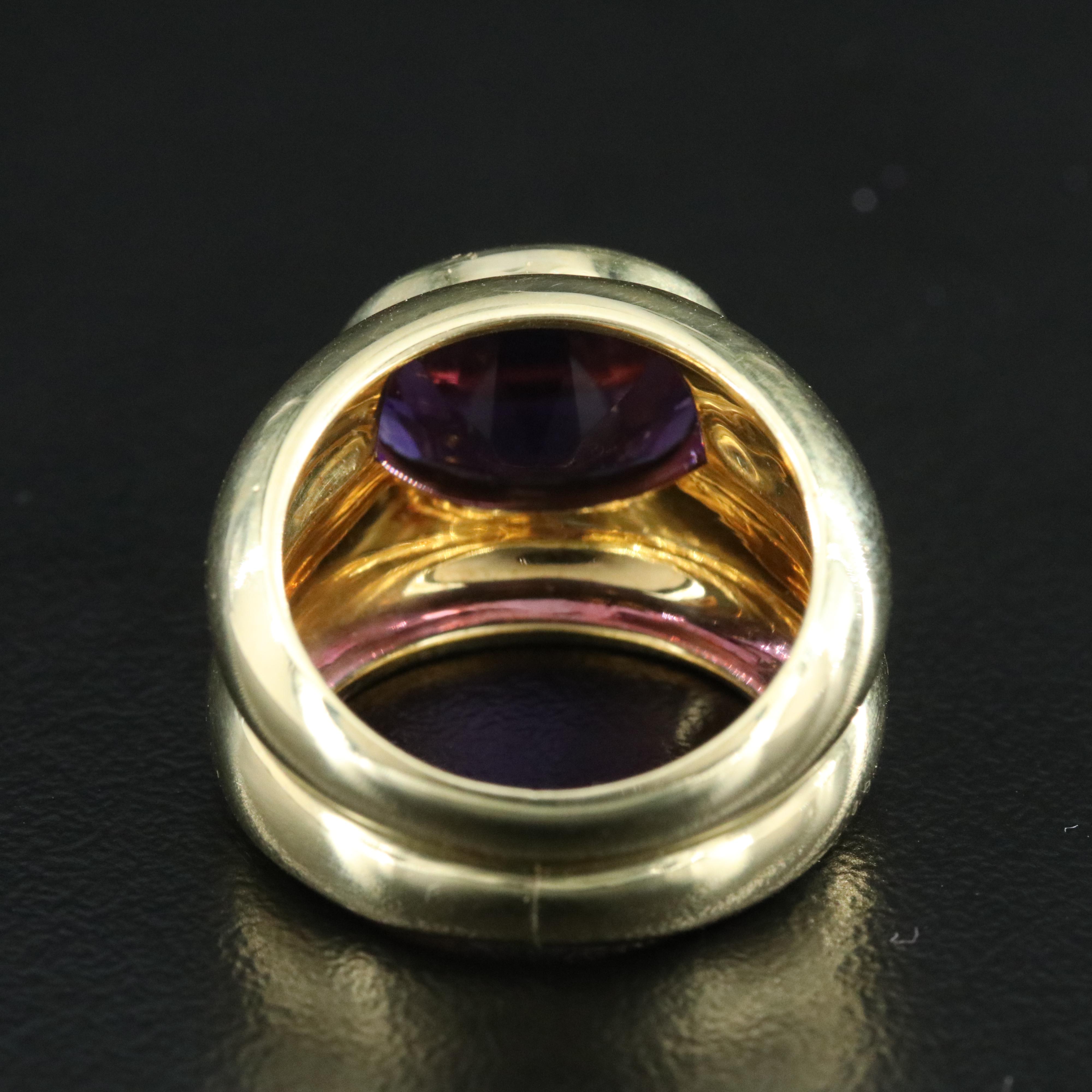 Tiffany & Co. 18K Amethyst Ring