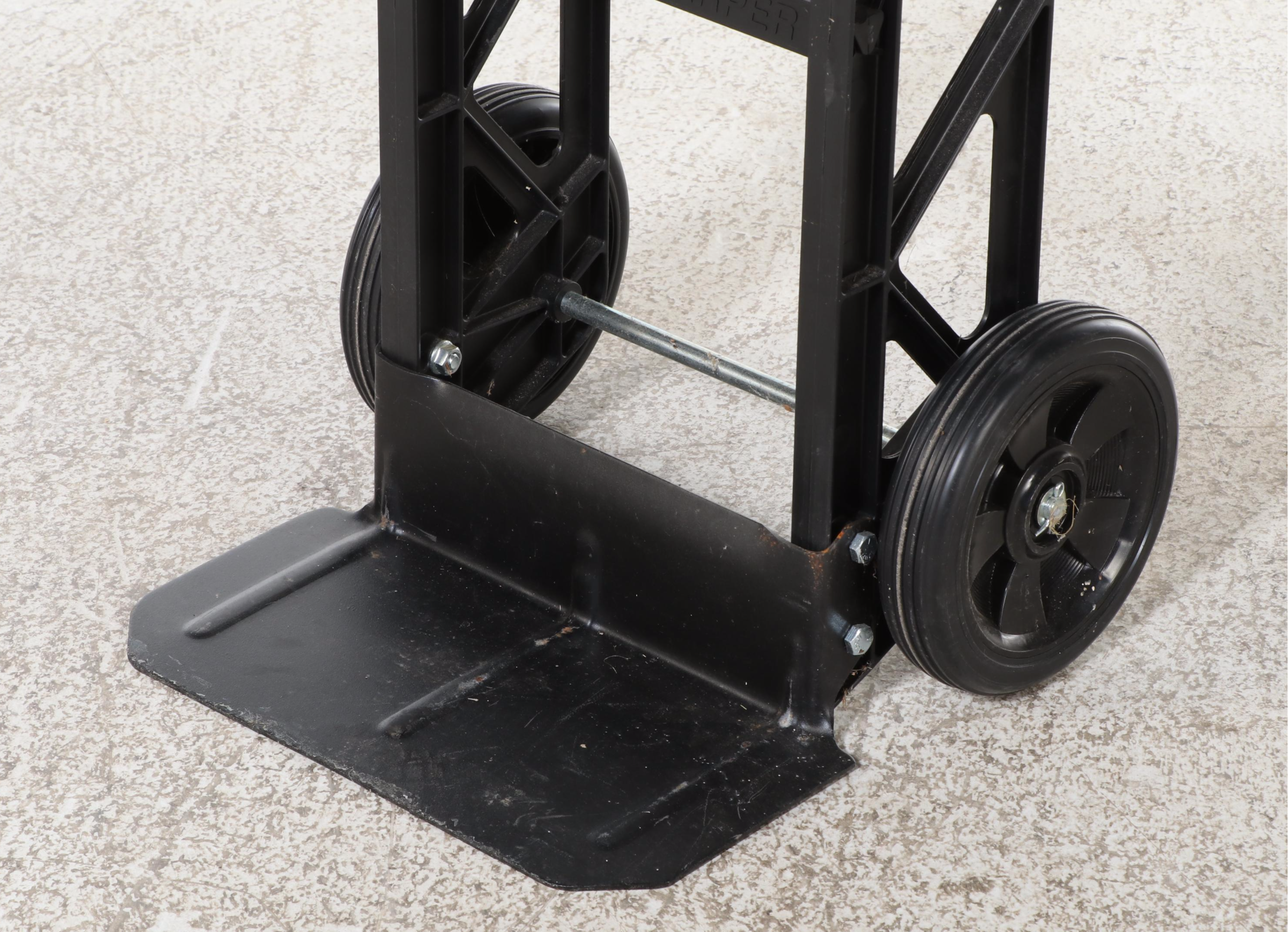 Werner 8' Step Ladder with Harper Hand Truck