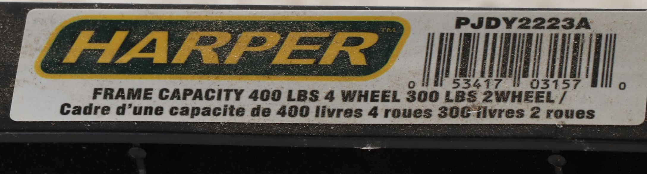 Werner 8' Step Ladder with Harper Hand Truck