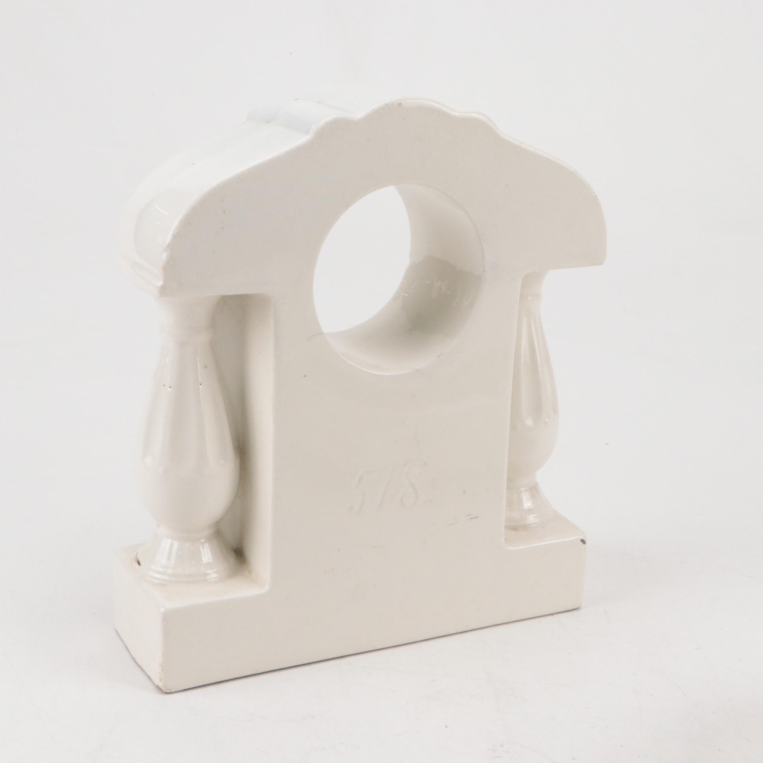 Art Deco Style Clock Cases with Ceramic Bowl and Other Decor