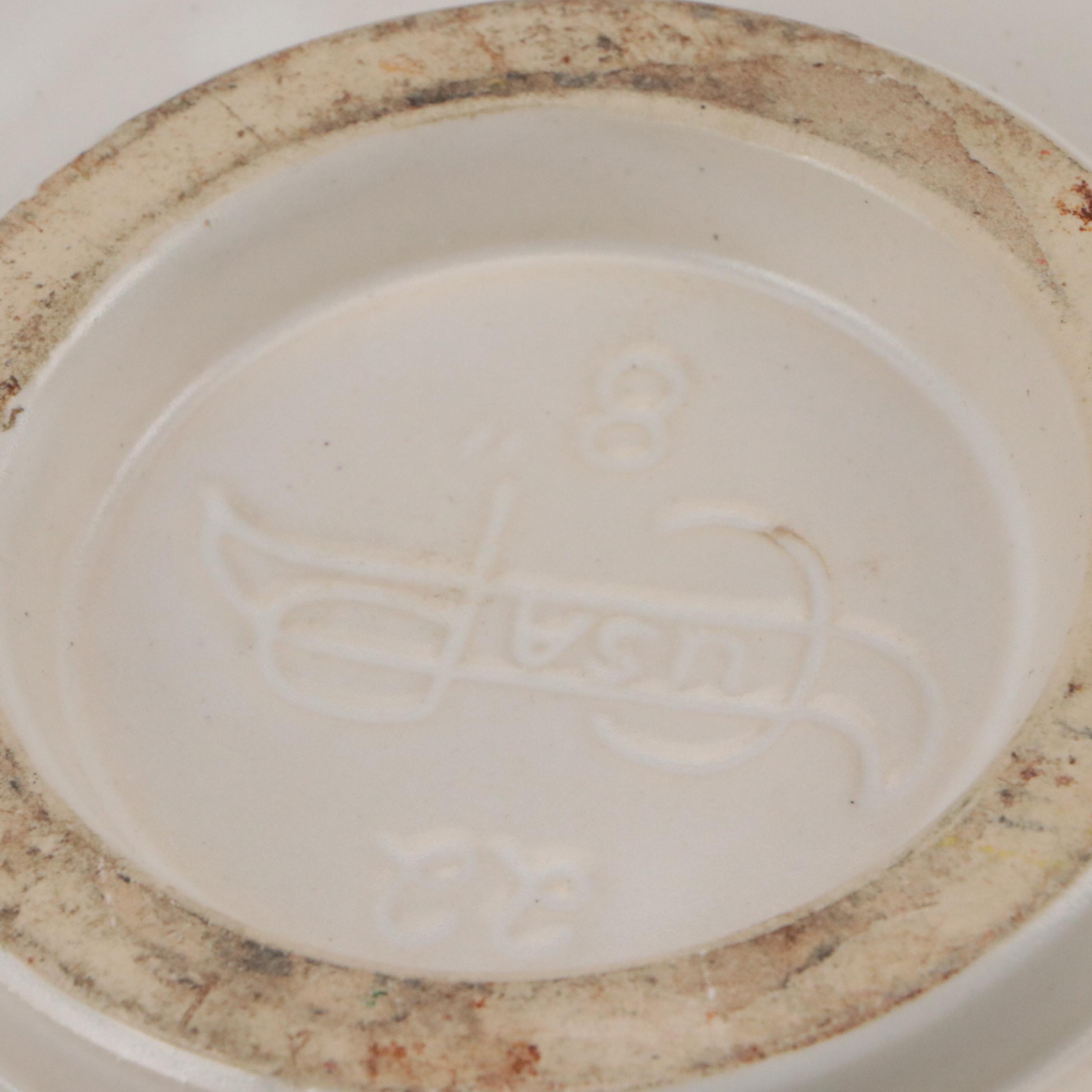 Art Deco Style Clock Cases with Ceramic Bowl and Other Decor