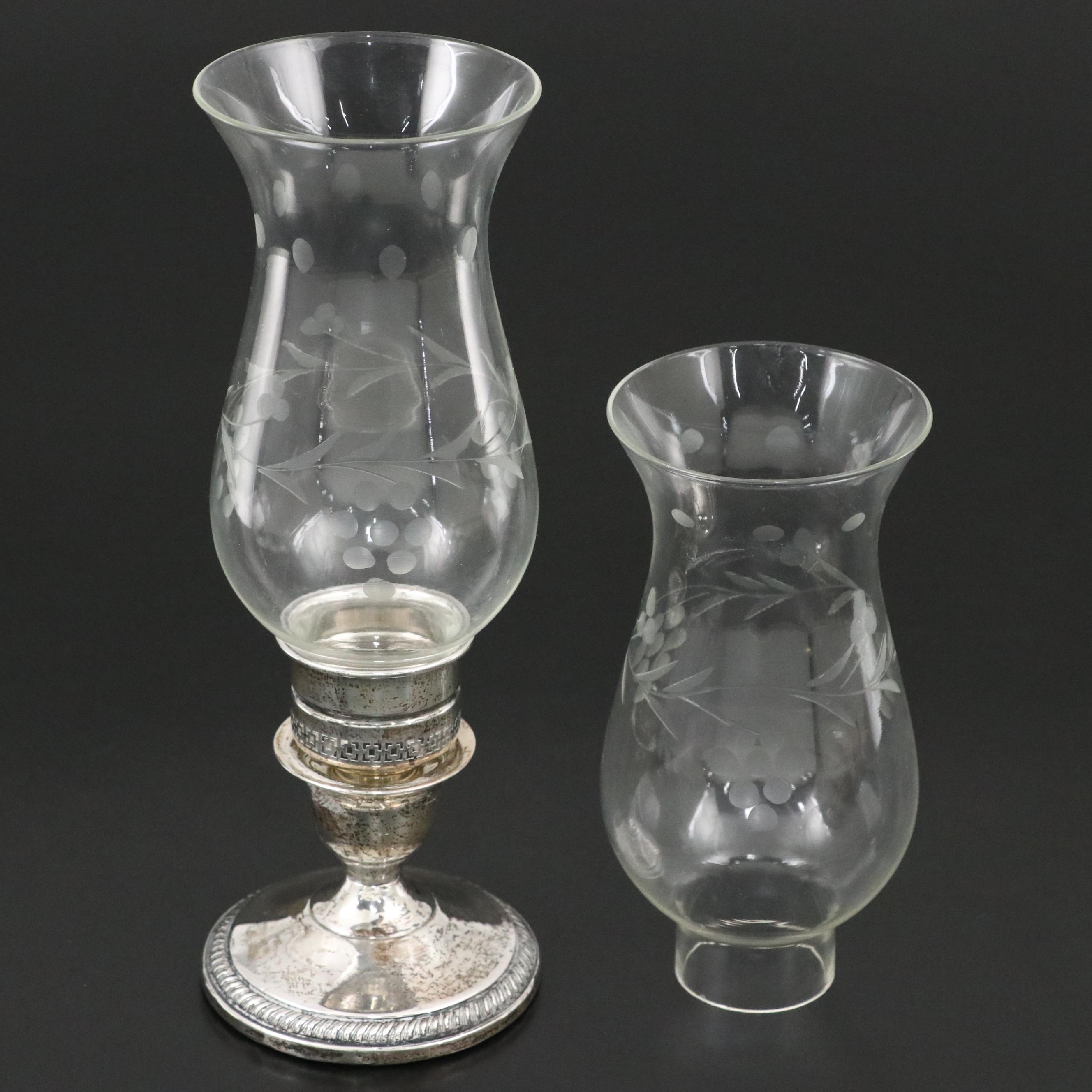 M. Fred Hirsch Co. Weighted Sterling Candle Holder with Other Table Accessories