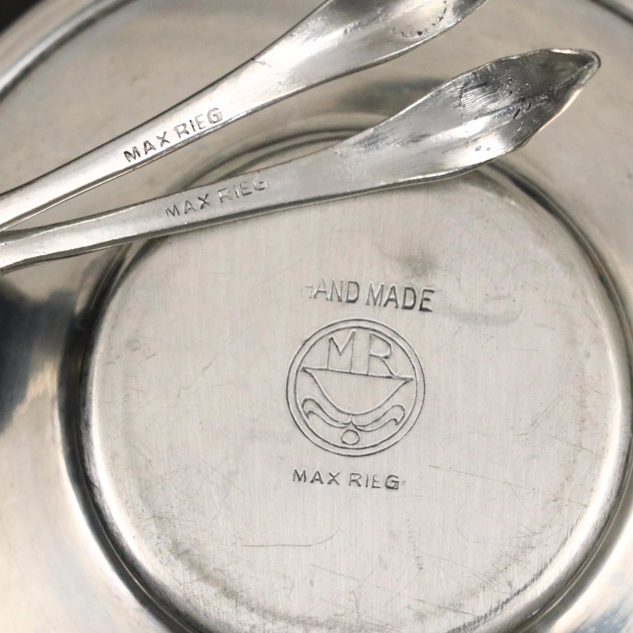 M. Fred Hirsch Co. Weighted Sterling Candle Holder with Other Table Accessories