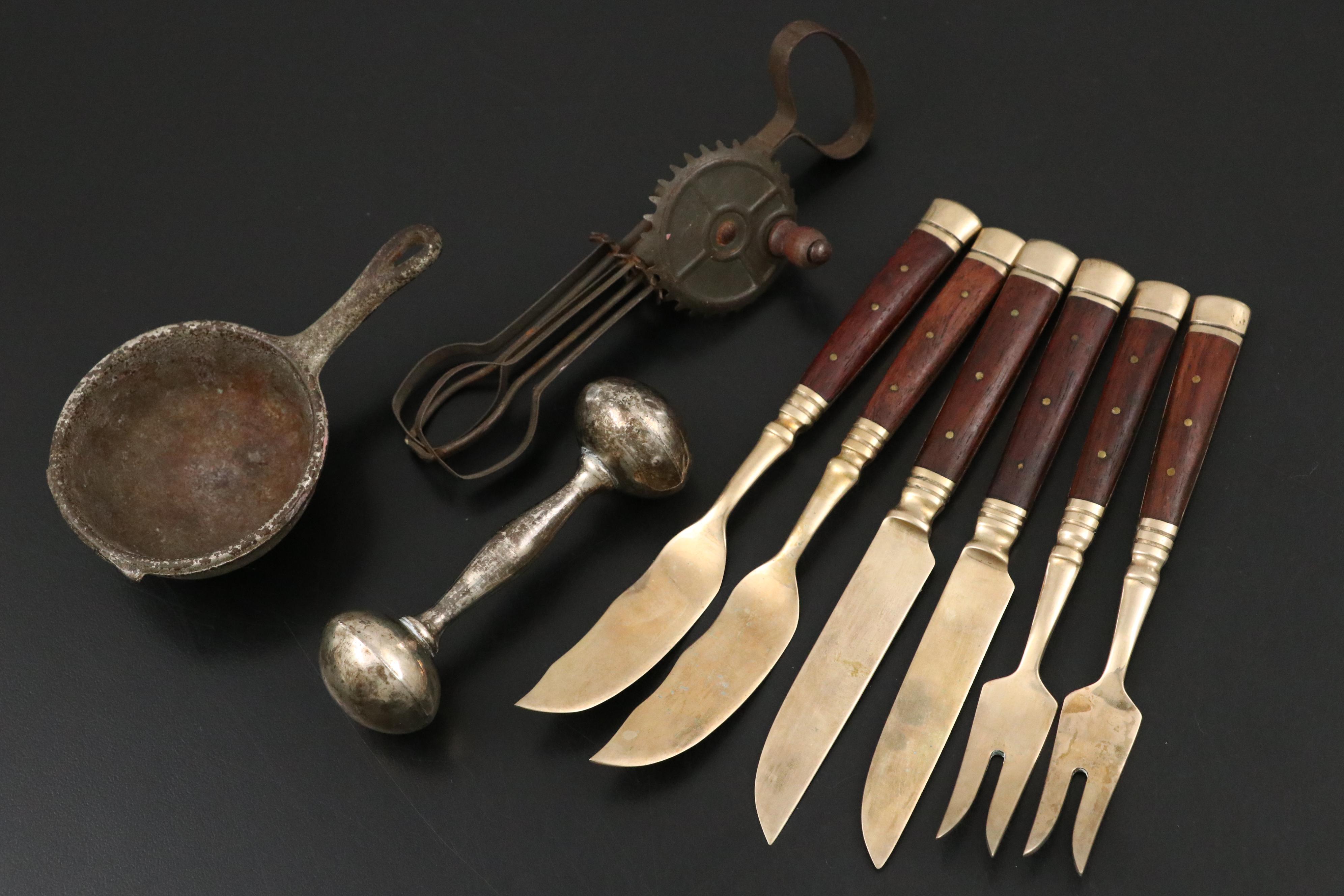 M. Fred Hirsch Co. Weighted Sterling Candle Holder with Other Table Accessories