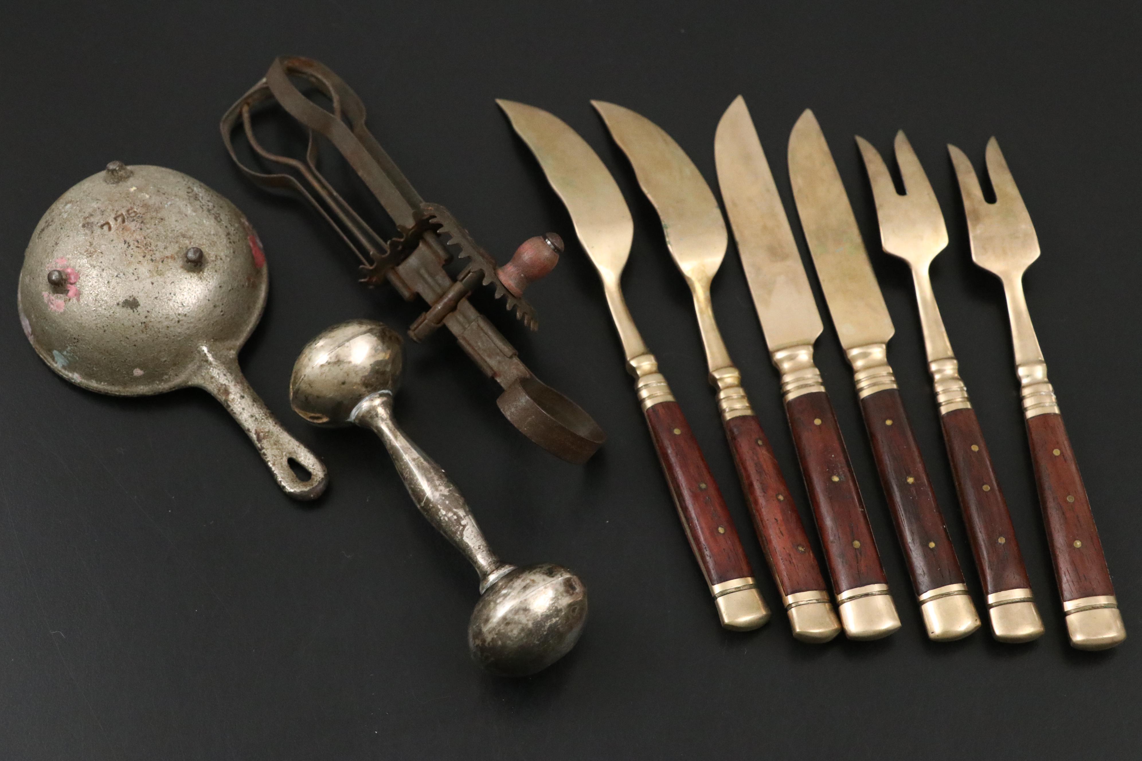 M. Fred Hirsch Co. Weighted Sterling Candle Holder with Other Table Accessories