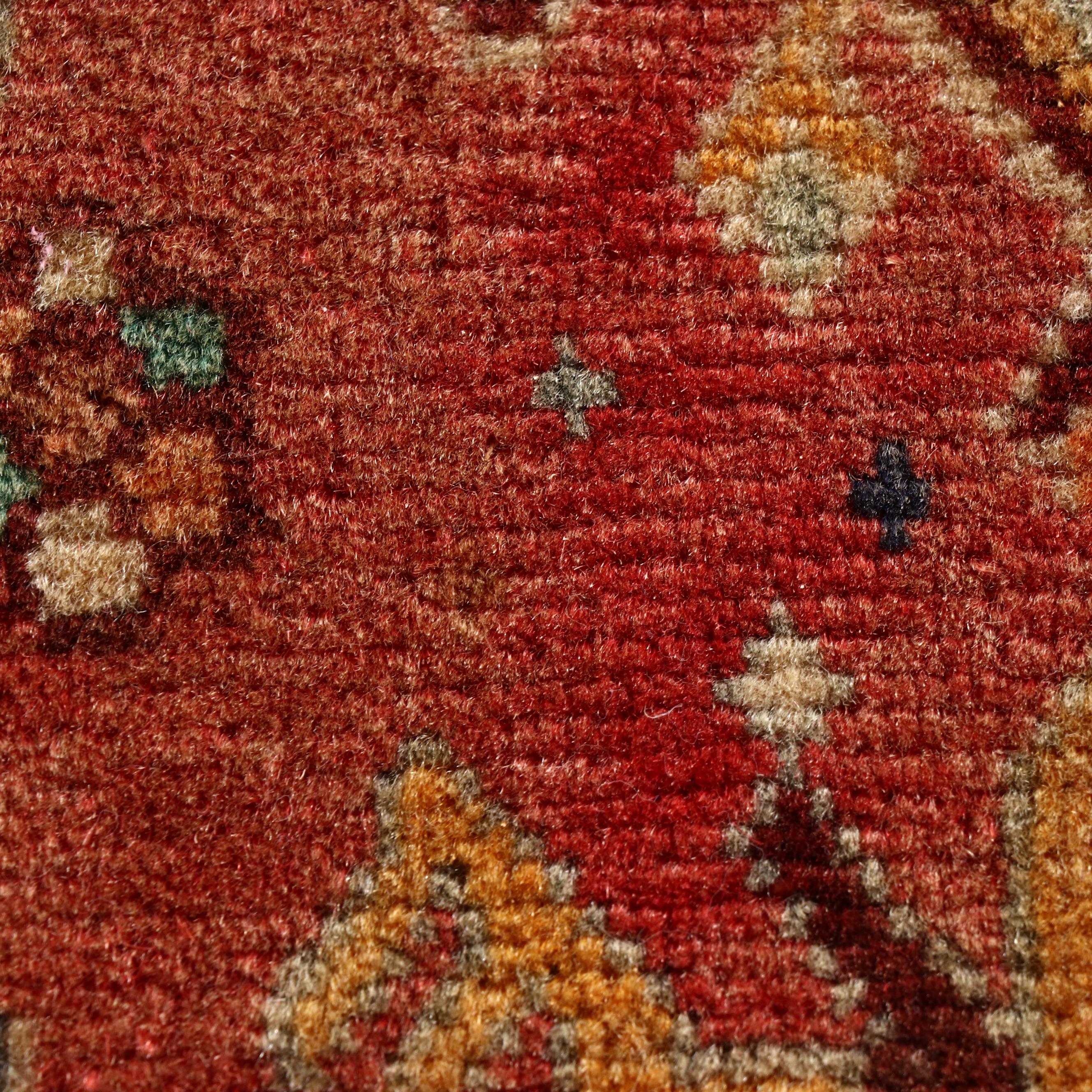 2'1 x 2'2 Hand-Knotted Persian Persepolis Accent Rug