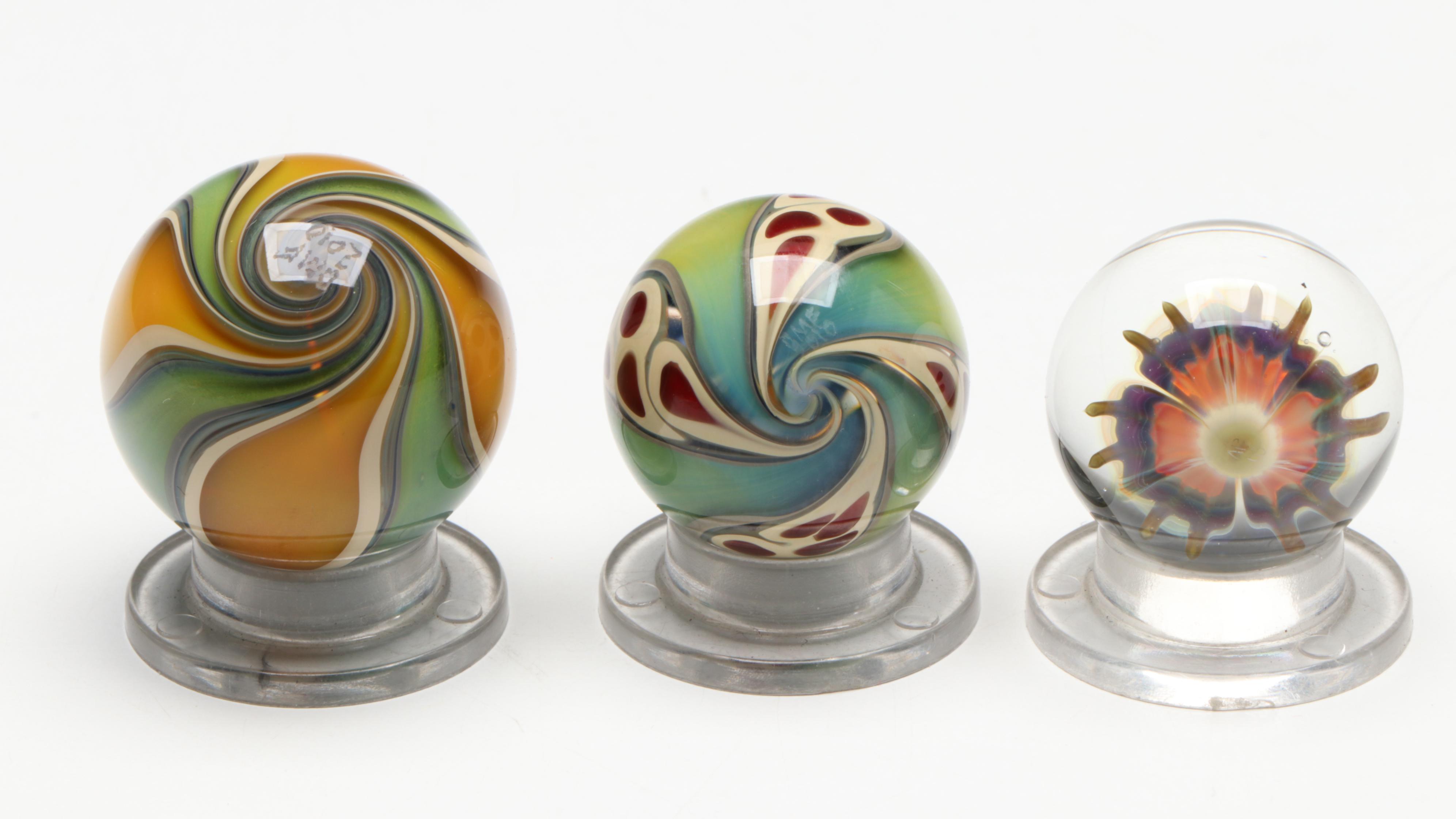 Printed Comic Machine Made Marble with Handmade Glass Marbles