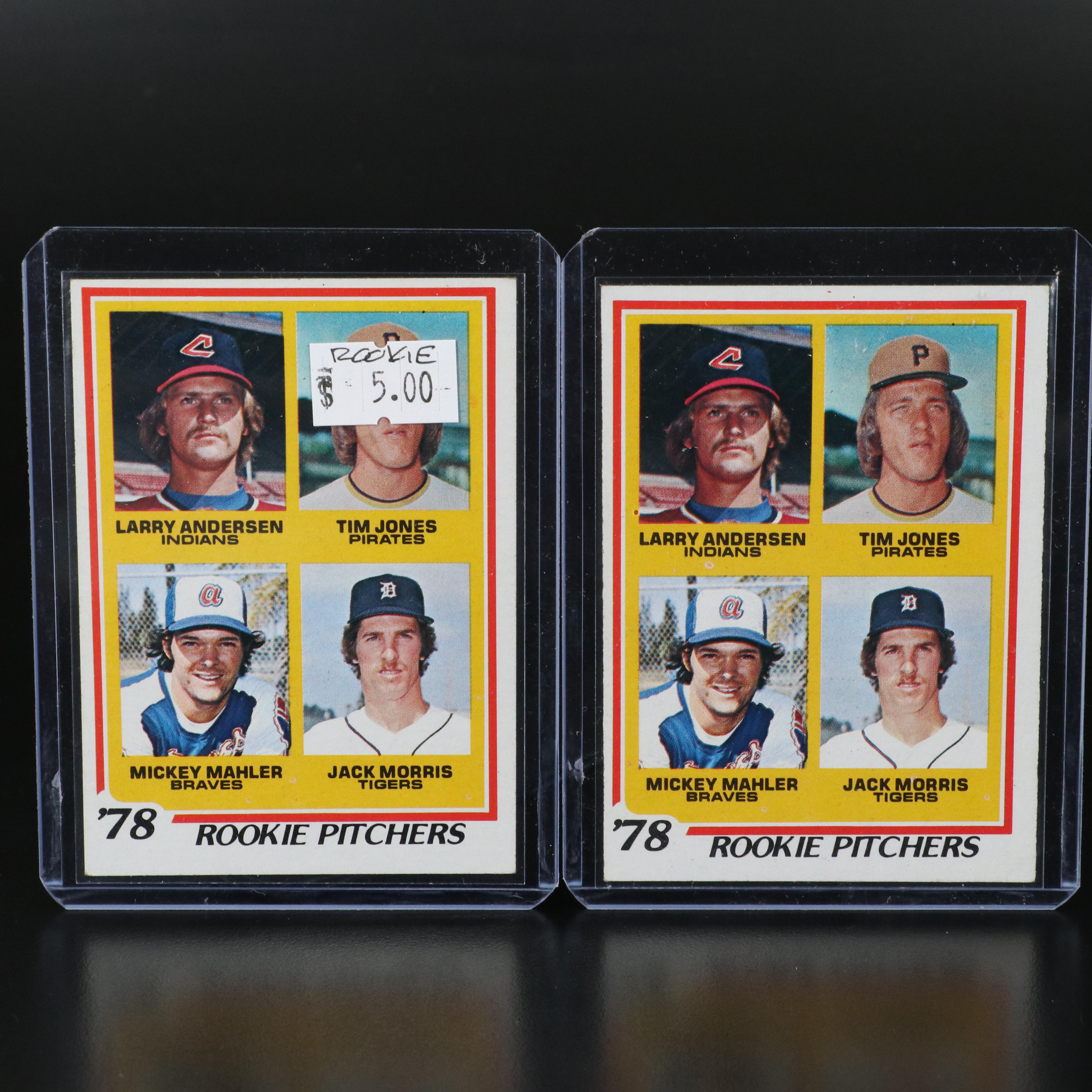 Topps Baseball Cards Featuring Jack Morris Rookies and More, 1970s