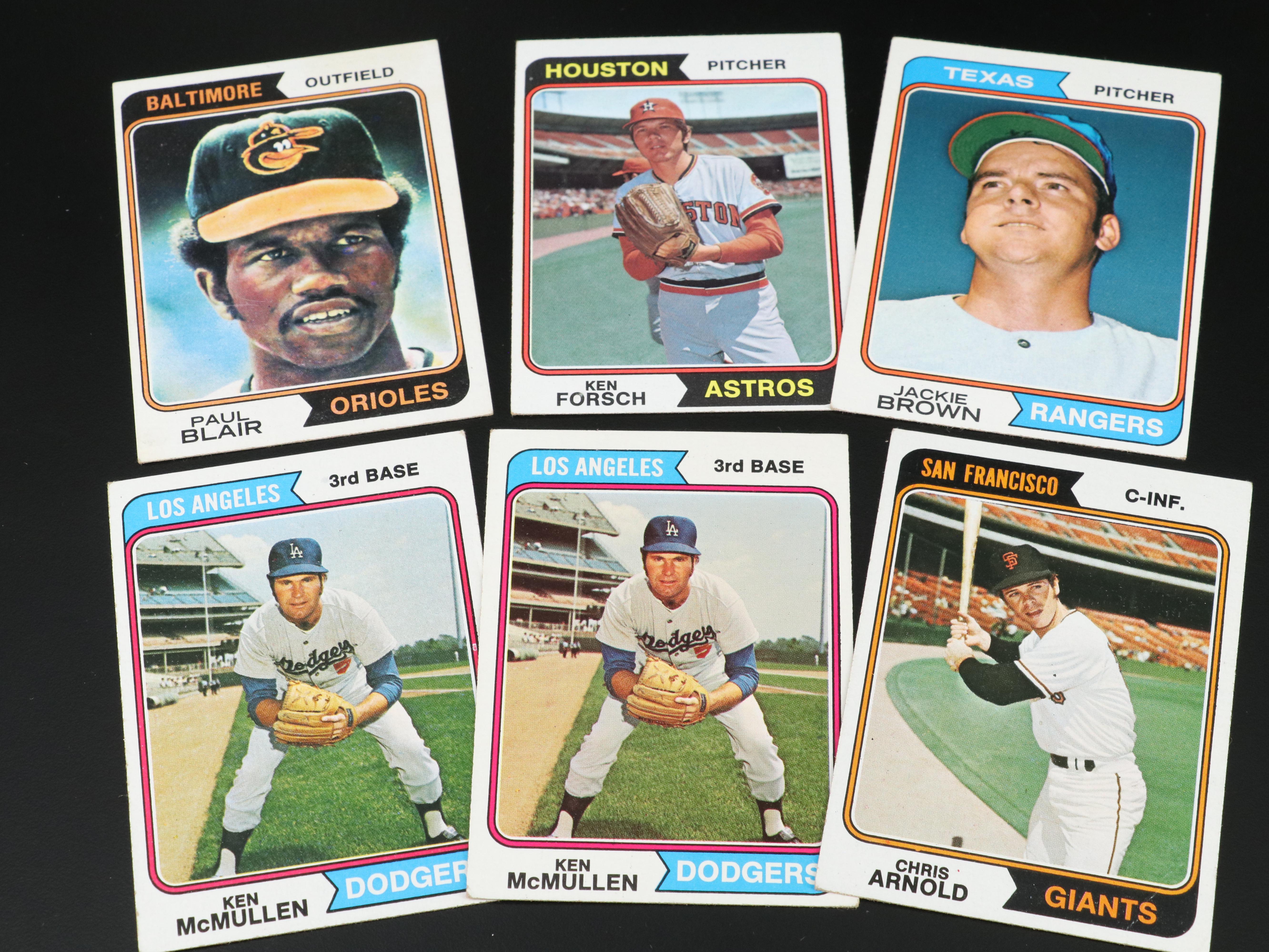Topps Baseball Cards Featuring Jack Morris Rookies and More, 1970s