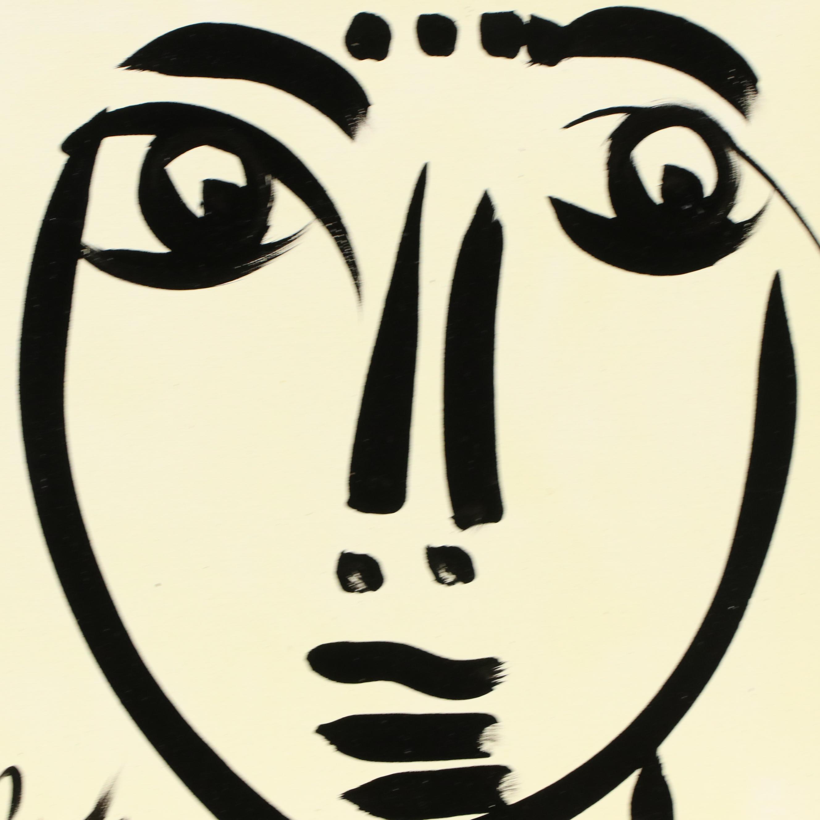 Peter Keil Abstract Portrait Acrylic Painting