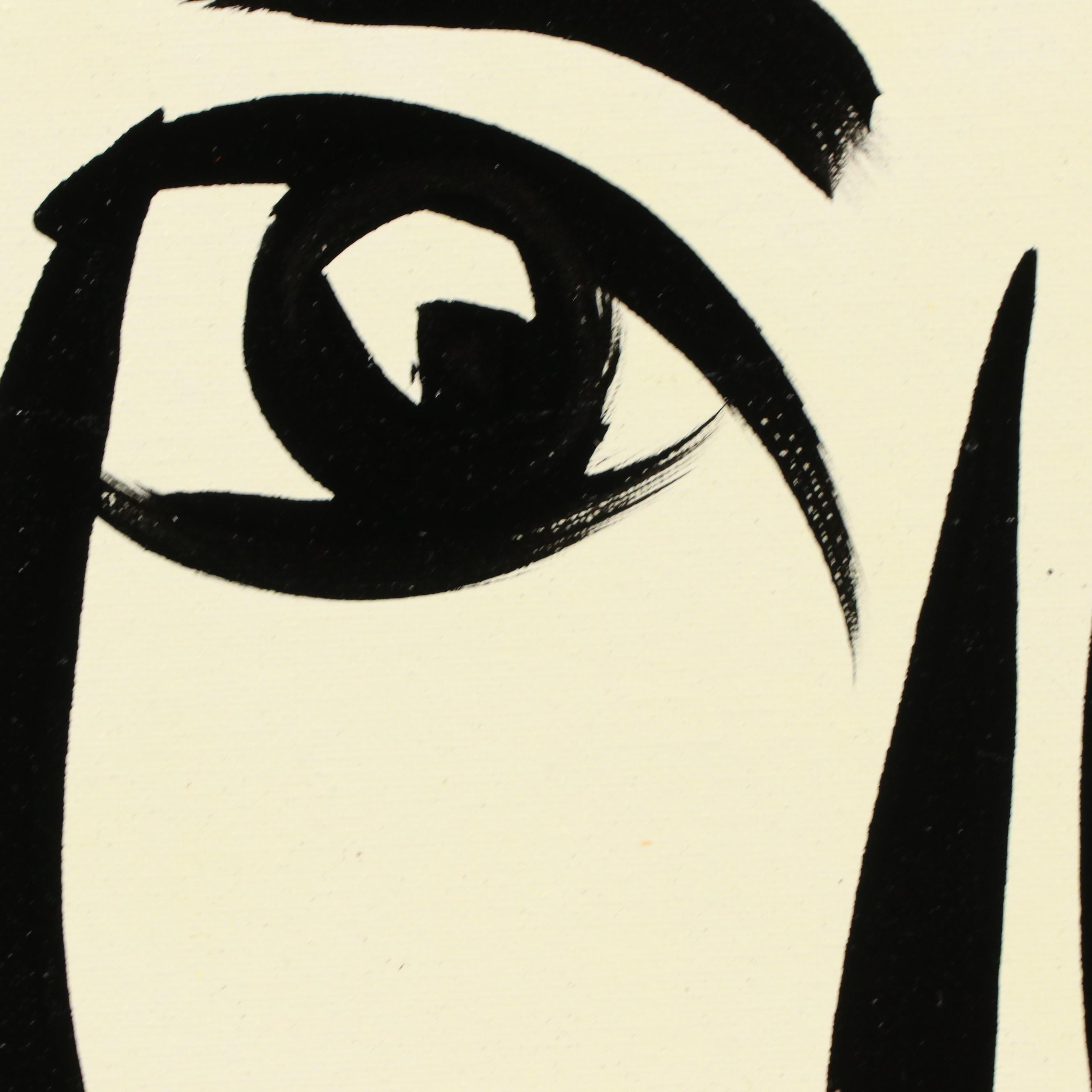 Peter Keil Abstract Portrait Acrylic Painting