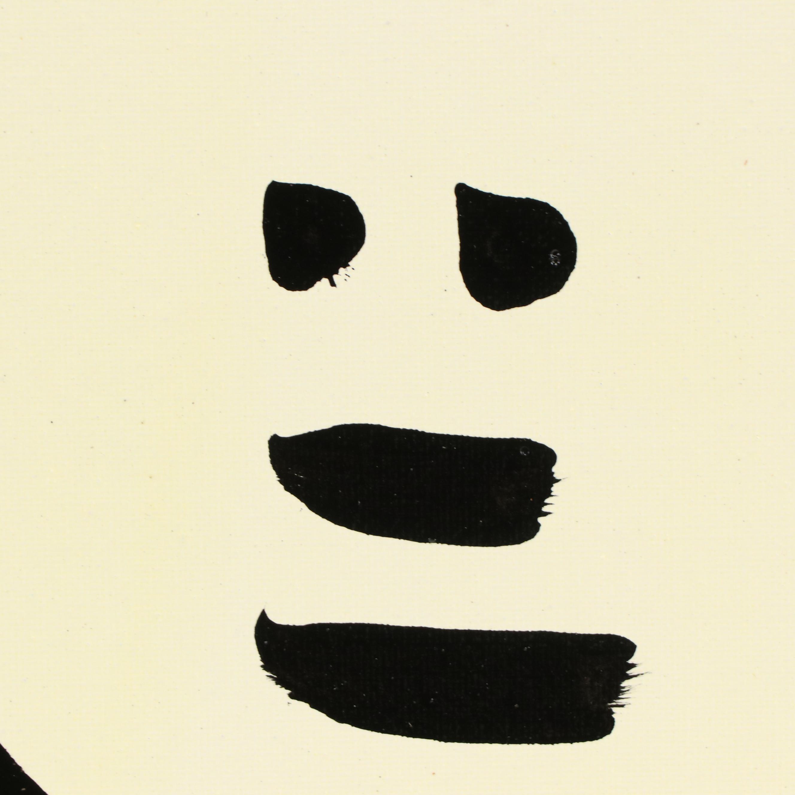 Peter Keil Abstract Portrait Acrylic Painting