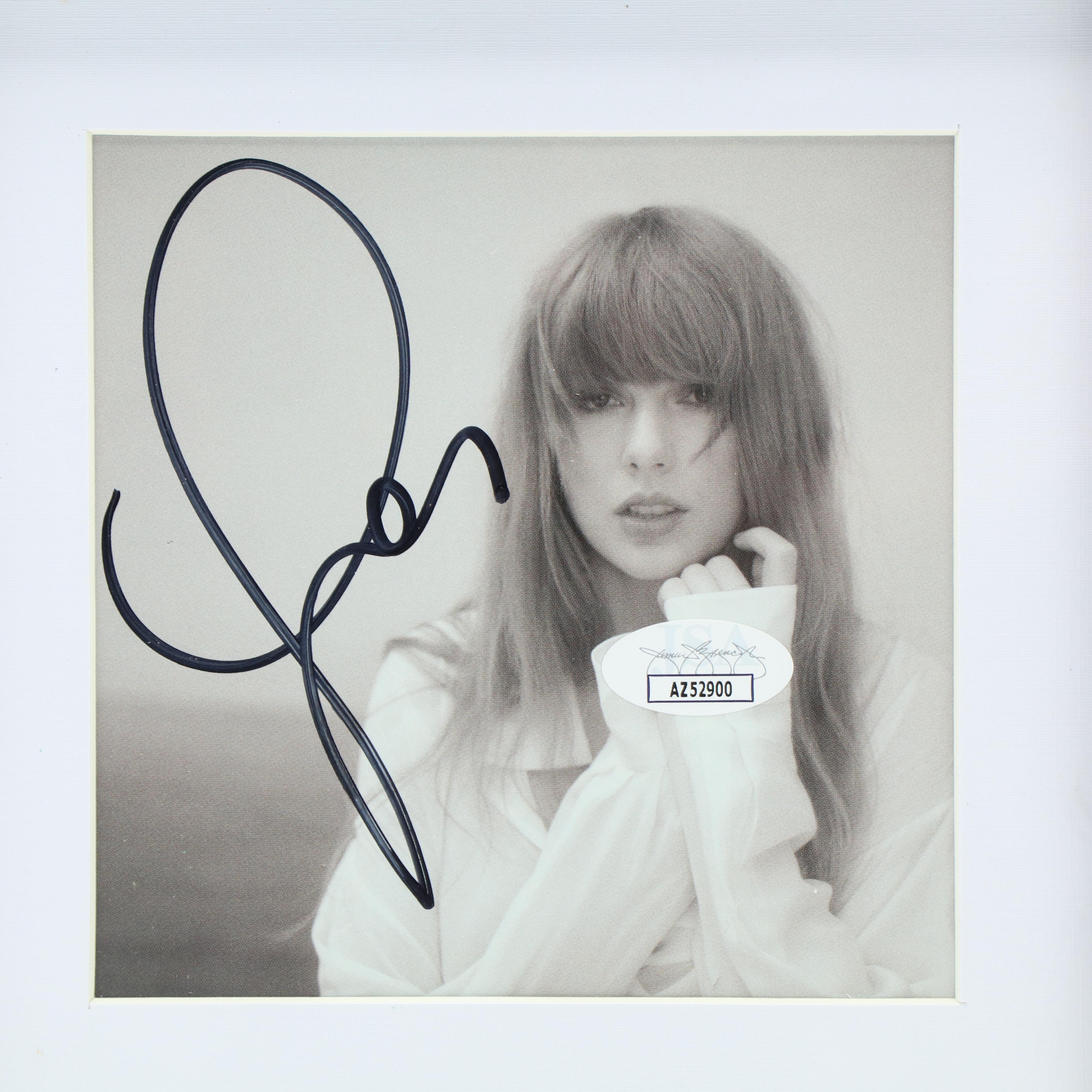 Taylor Swift Signed "The Tortured Poets Department" CD Card in Frame, JSA