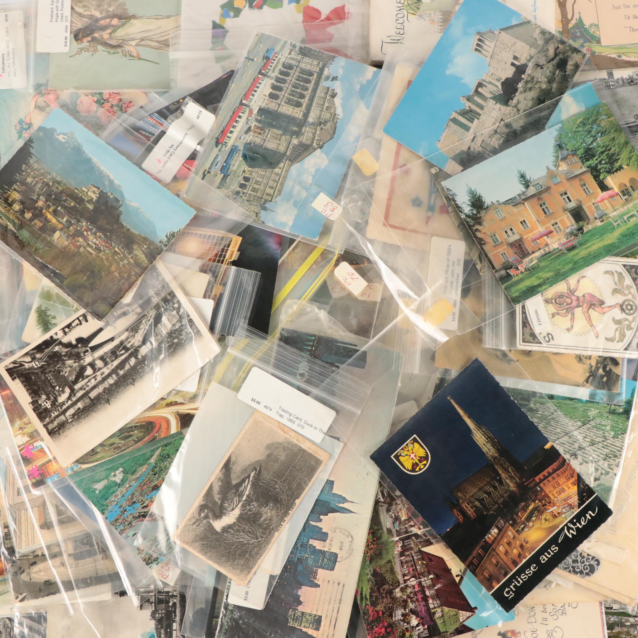 German, London with Other Souvenir and Holiday Postcards and More