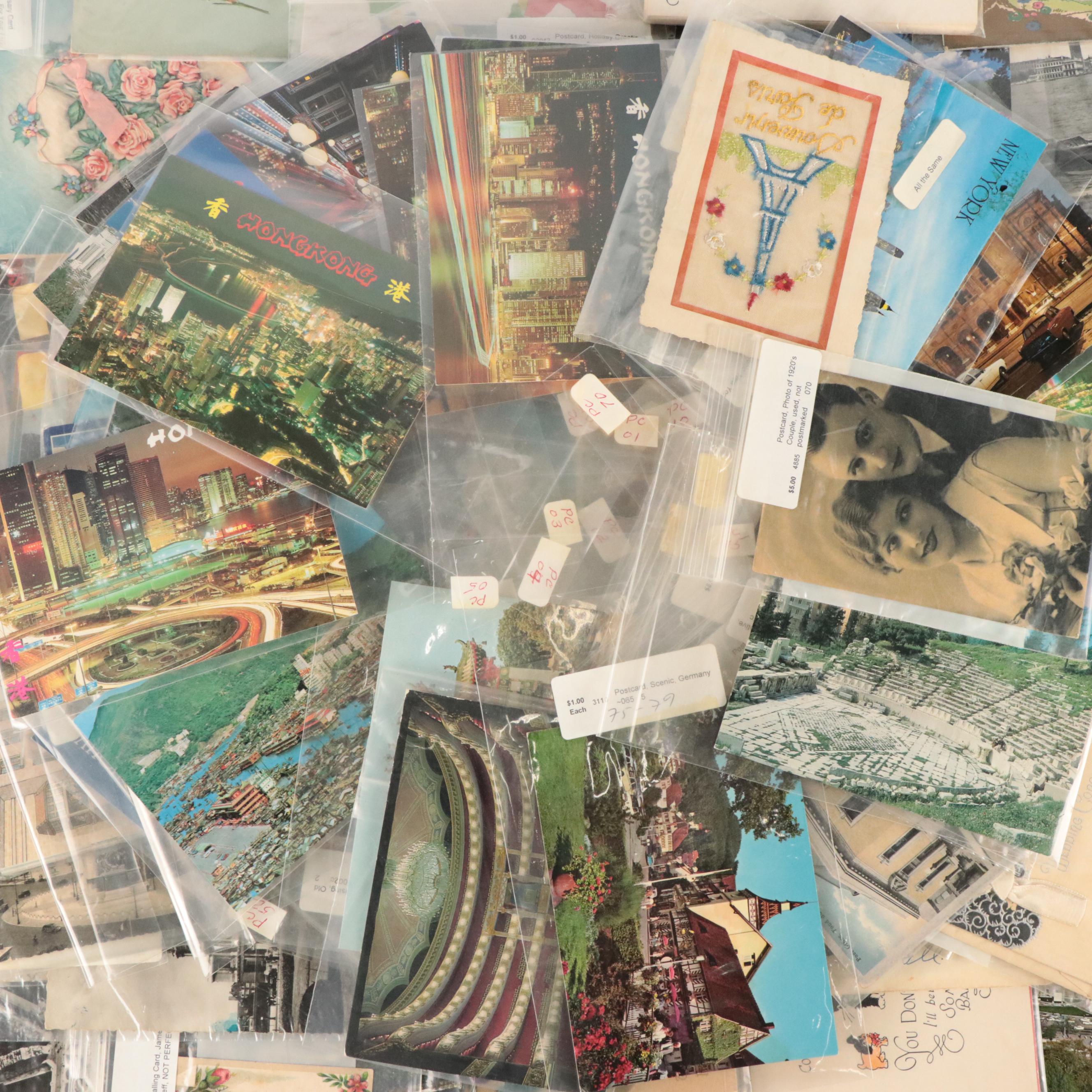 German, London with Other Souvenir and Holiday Postcards and More