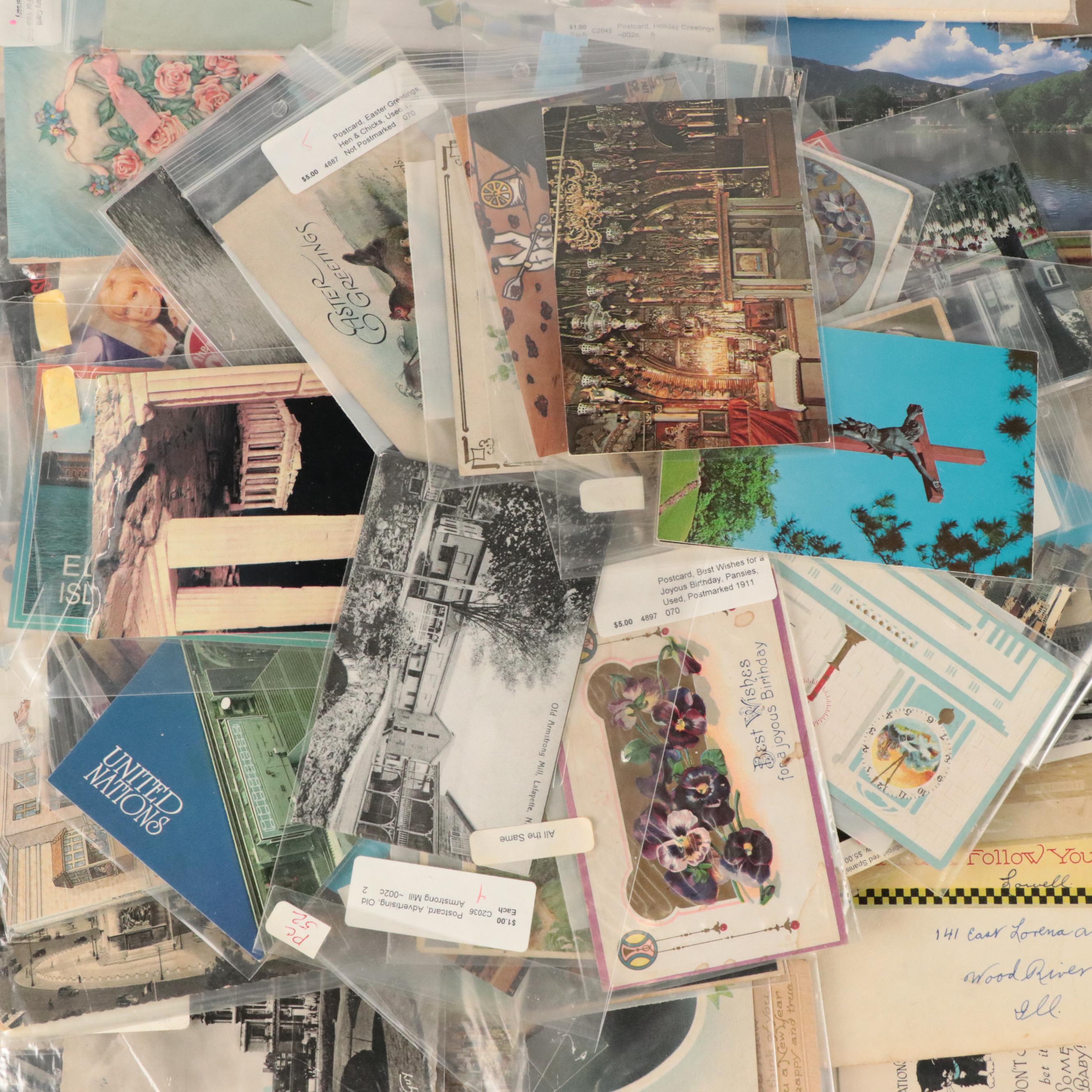 German, London with Other Souvenir and Holiday Postcards and More