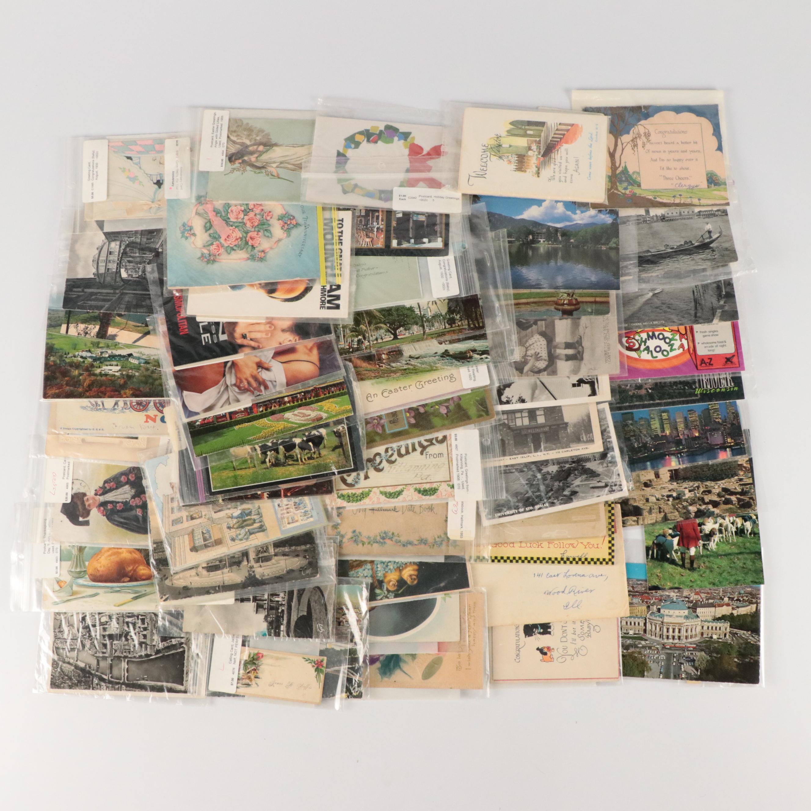 German, London with Other Souvenir and Holiday Postcards and More