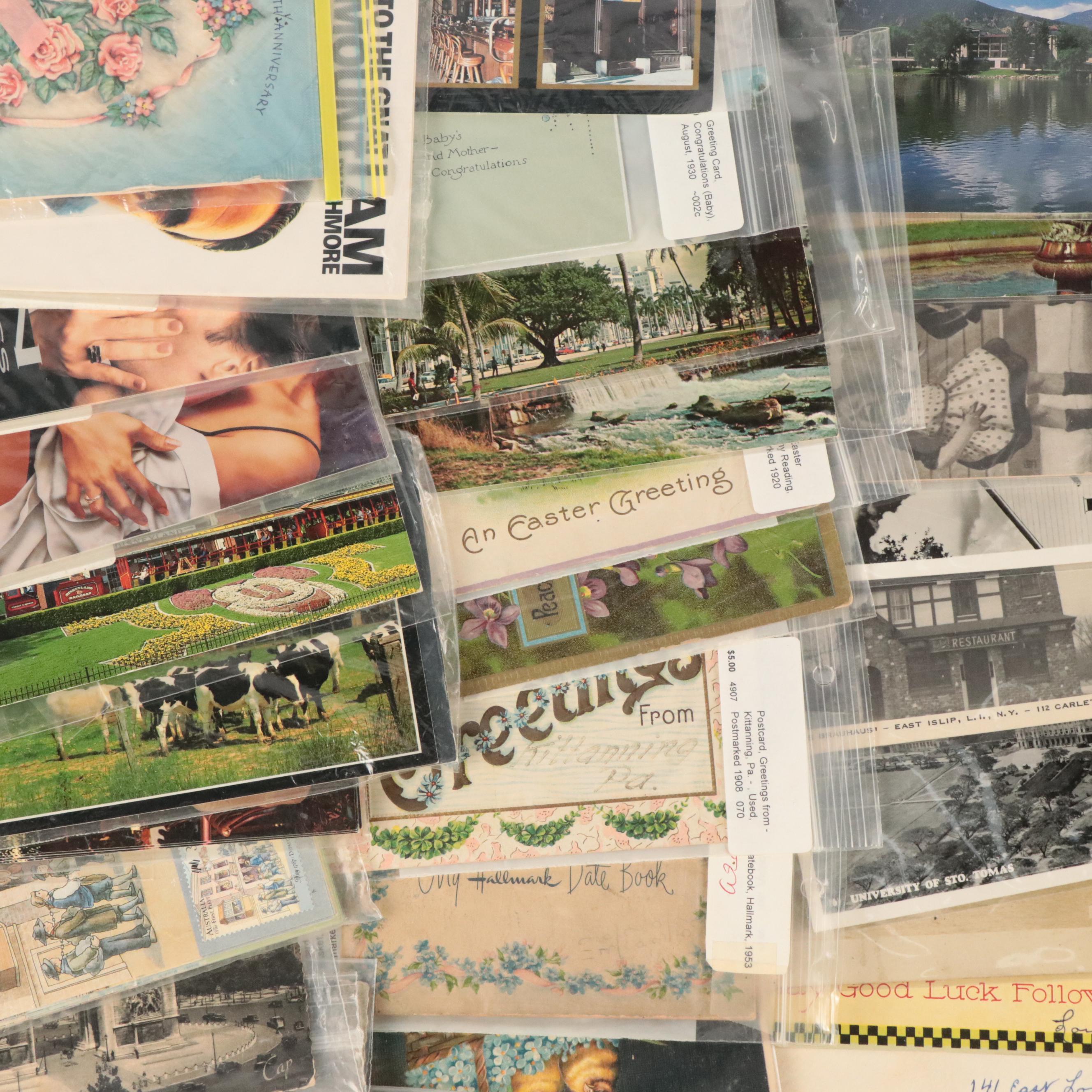 German, London with Other Souvenir and Holiday Postcards and More