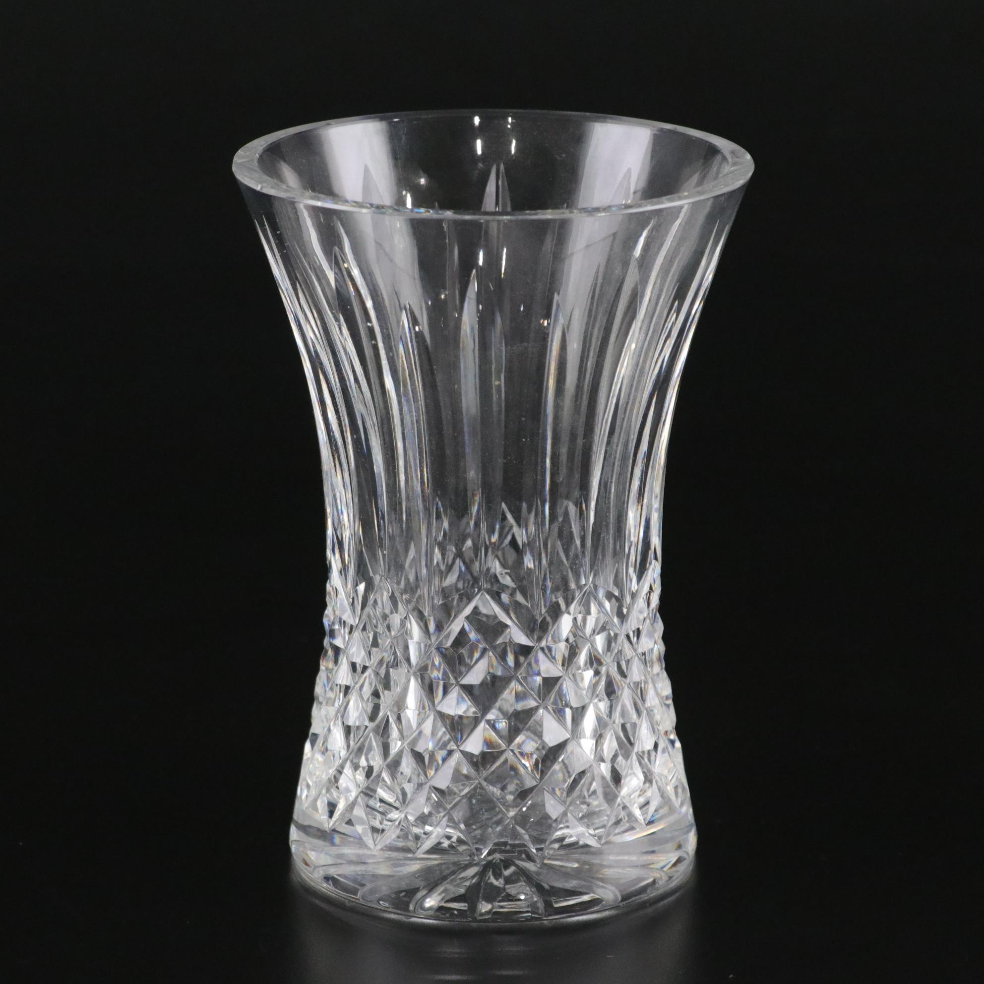 Waterford Crystal "Lismore" & "Alana" Vases with Edinburgh Crystal Fluted Glass