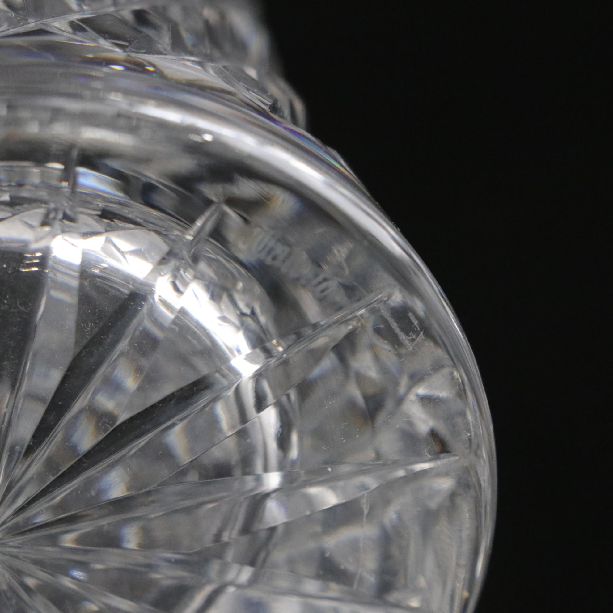 Waterford Crystal "Lismore" & "Alana" Vases with Edinburgh Crystal Fluted Glass