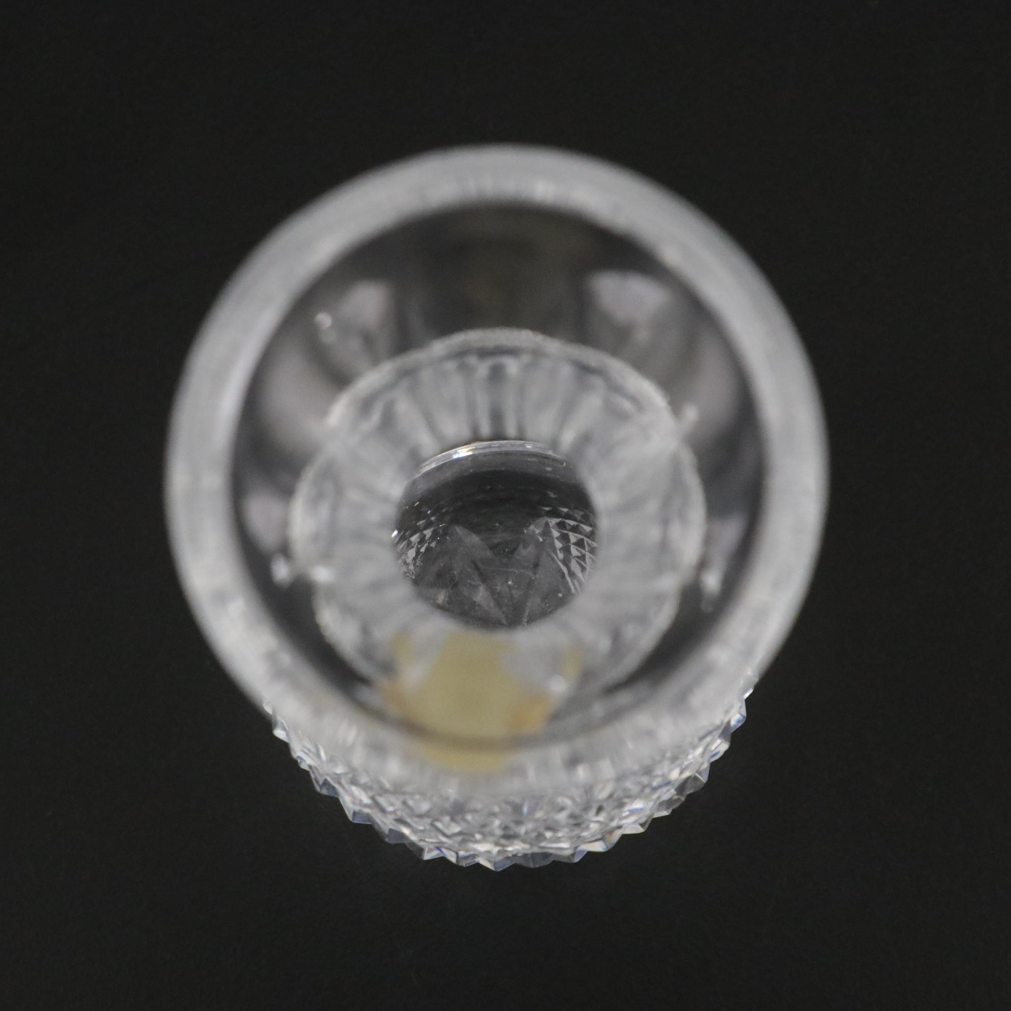 Waterford Crystal "Lismore" & "Alana" Vases with Edinburgh Crystal Fluted Glass