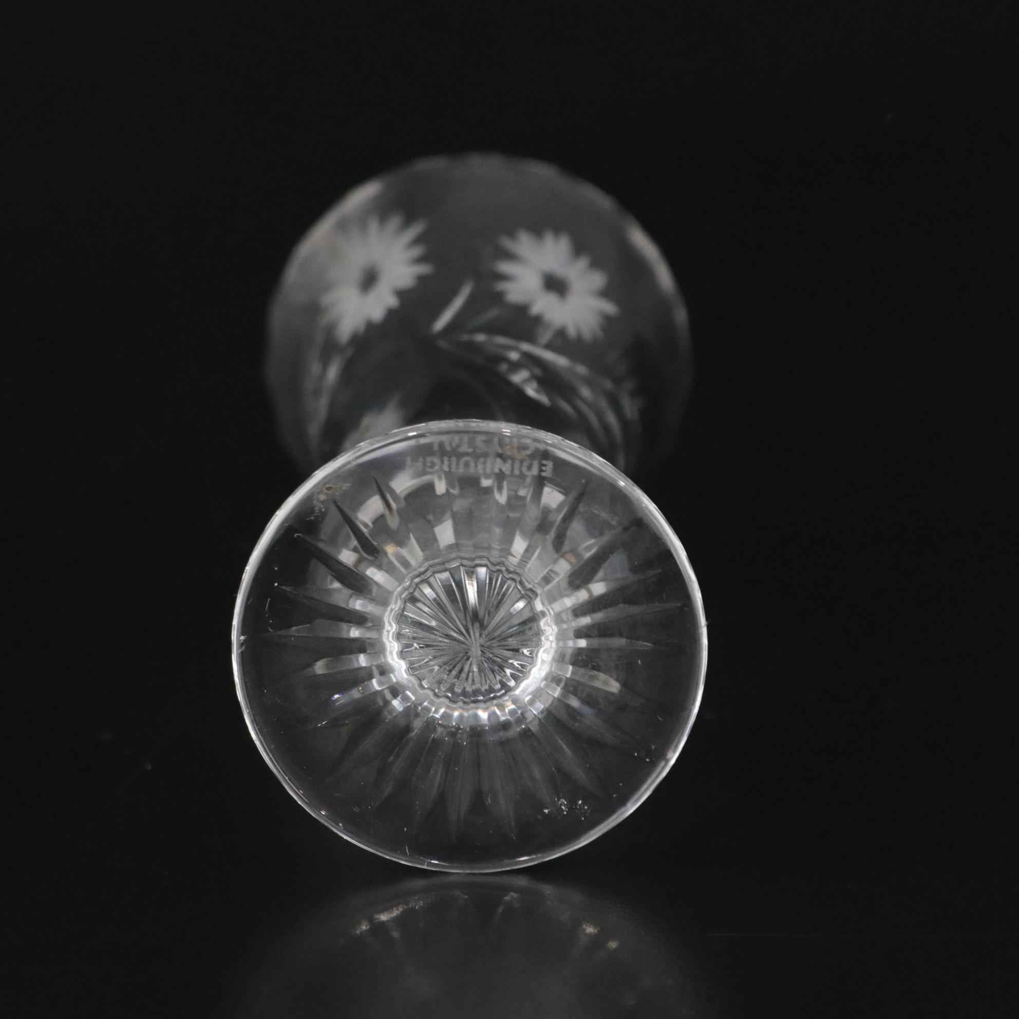 Waterford Crystal "Lismore" & "Alana" Vases with Edinburgh Crystal Fluted Glass