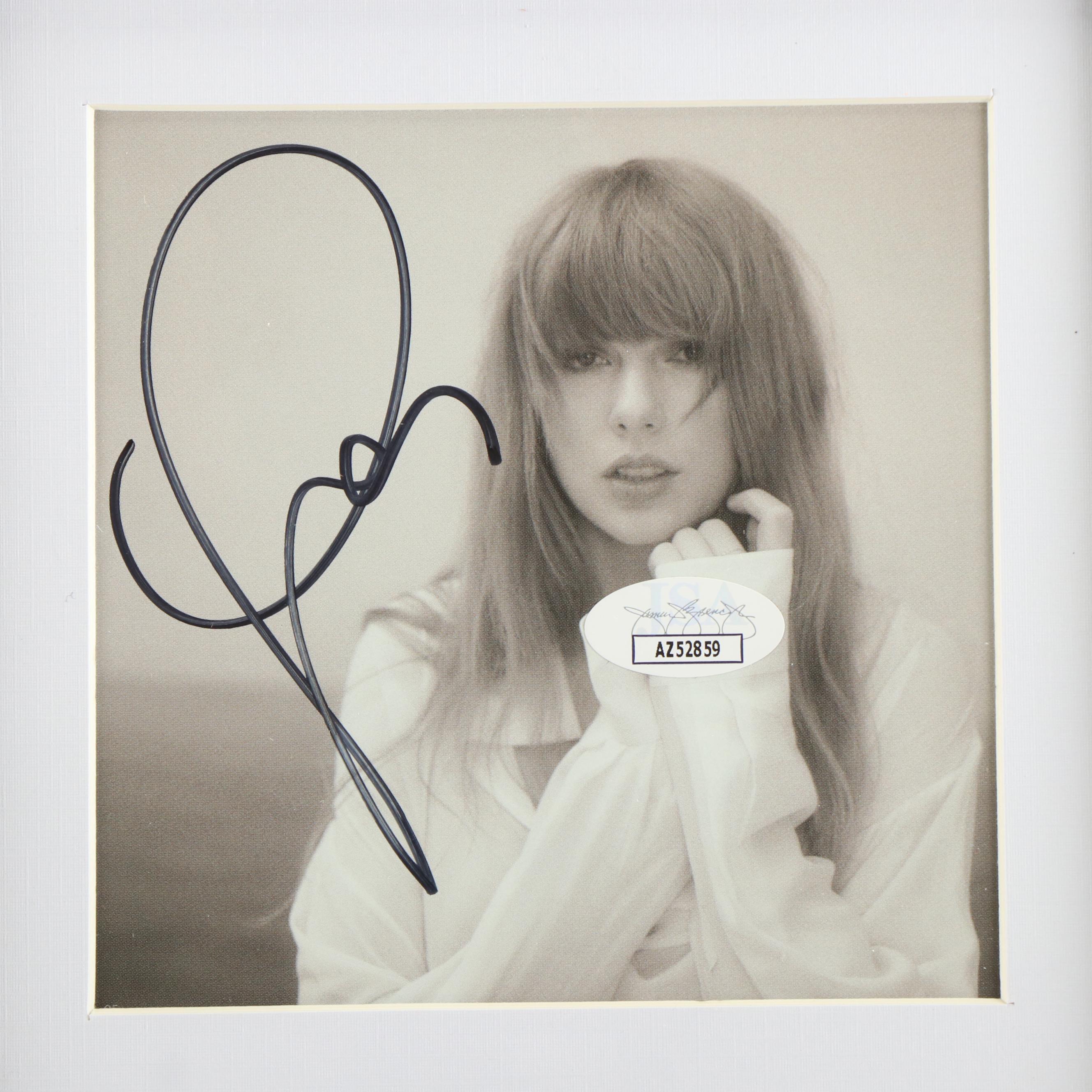 Taylor Swift Signed "The Tortured Poets Department" CD Card in Frame, JSA