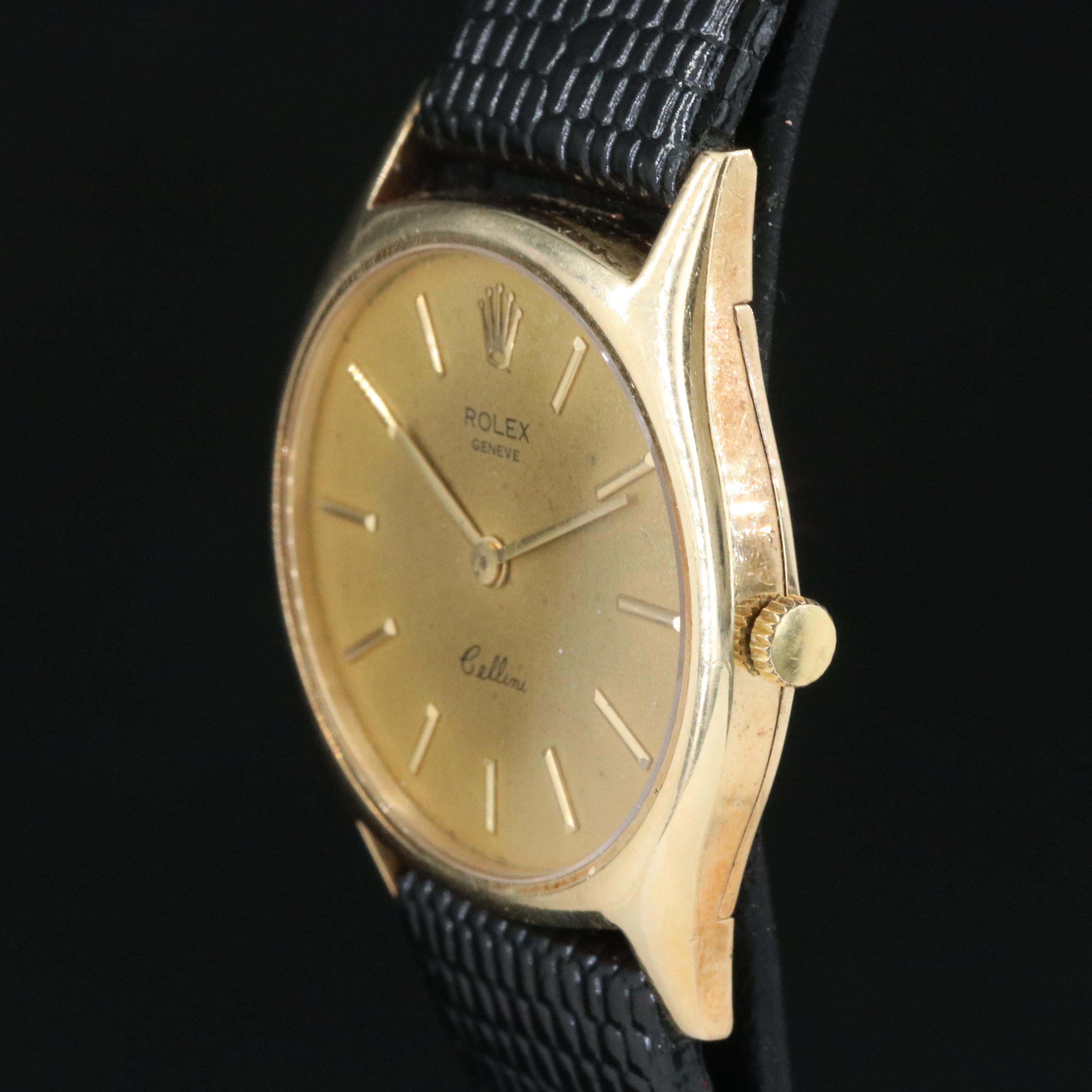 Rolex Cellini 3806 14K Gold 32mm Manual Wind Watch