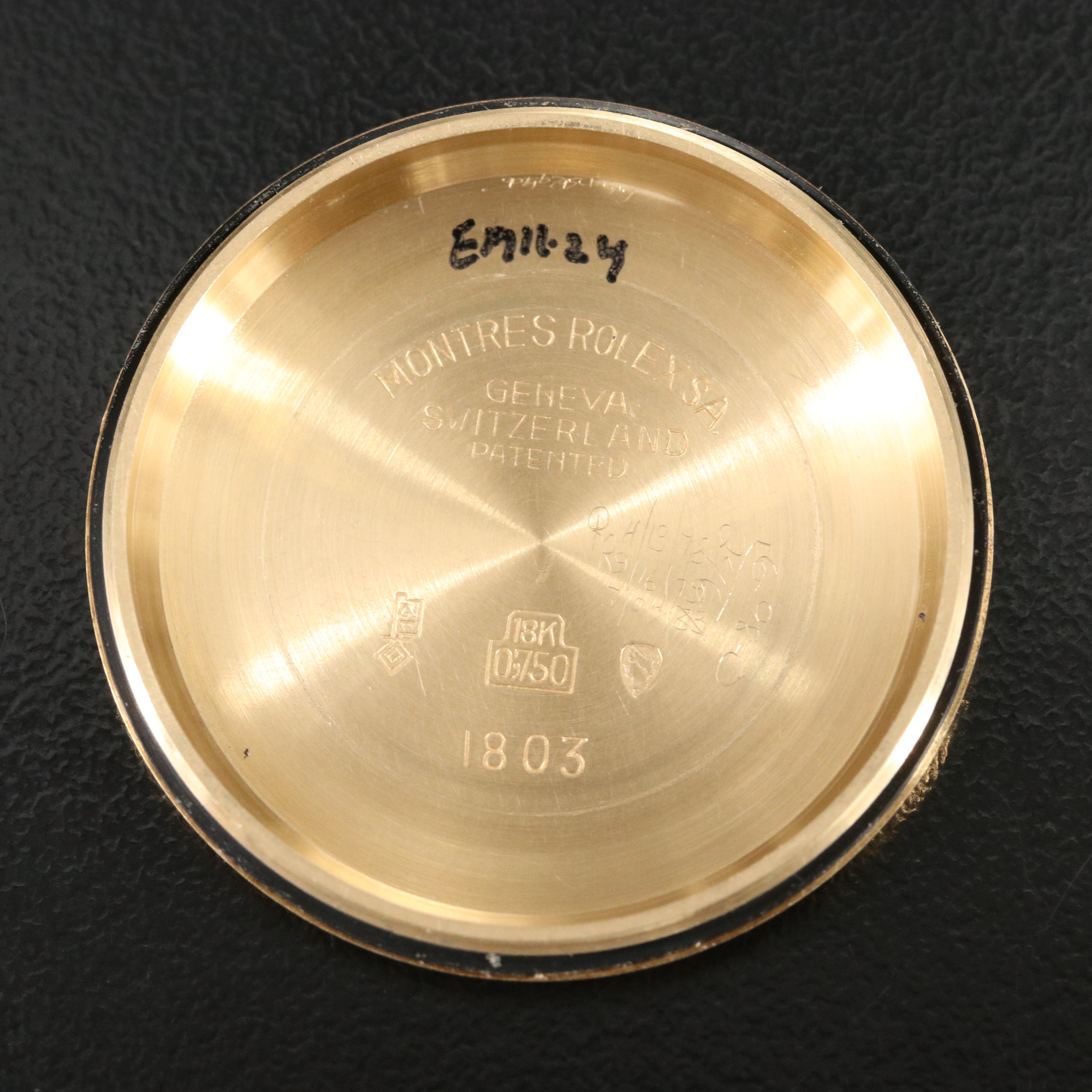 1971 Rolex Day-Date Pie Pan Dial Watch