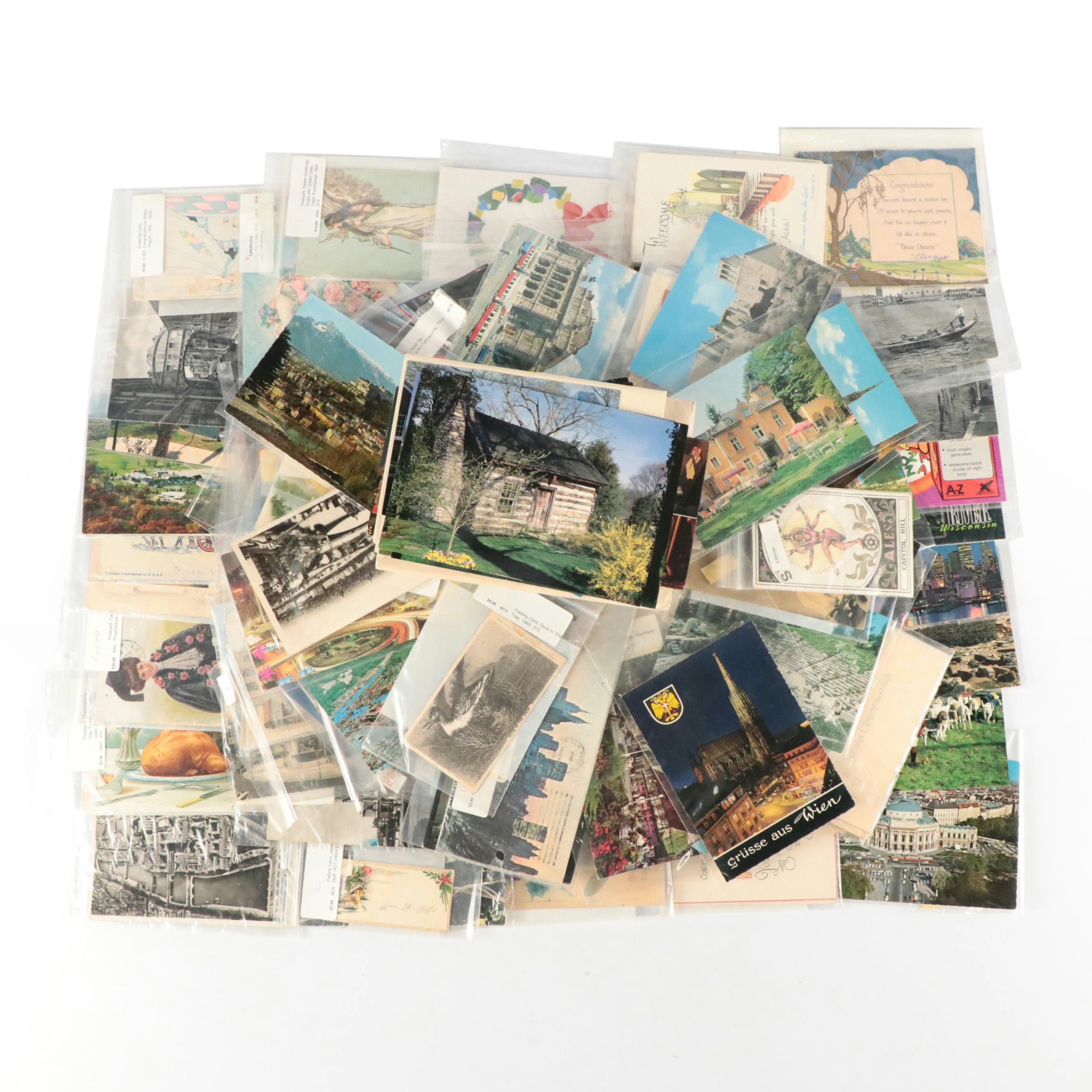 German, London with Other Souvenir and Holiday Postcards and More