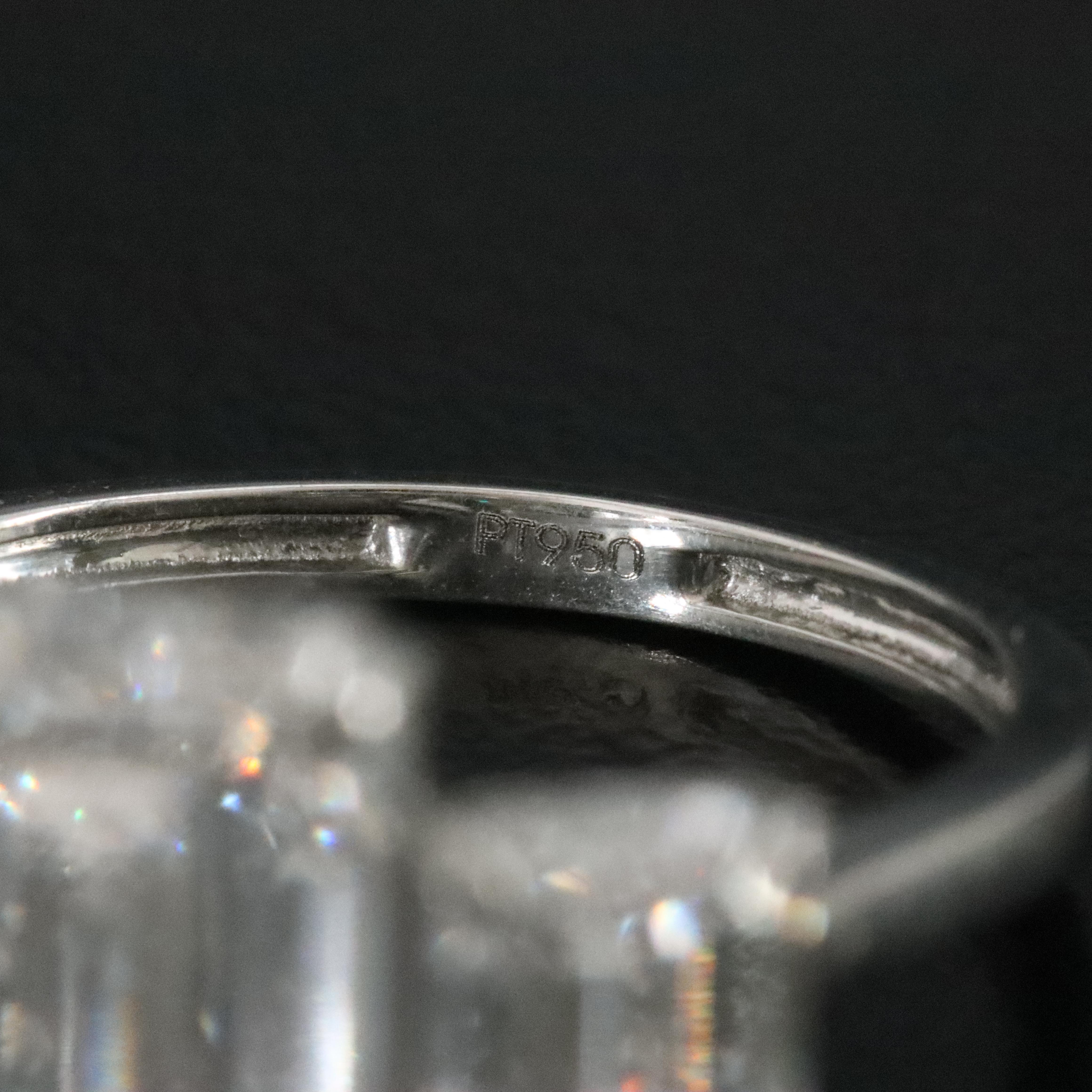 Platinum 7.17 CTW Lab Grown Diamond Ring with IGI Reports