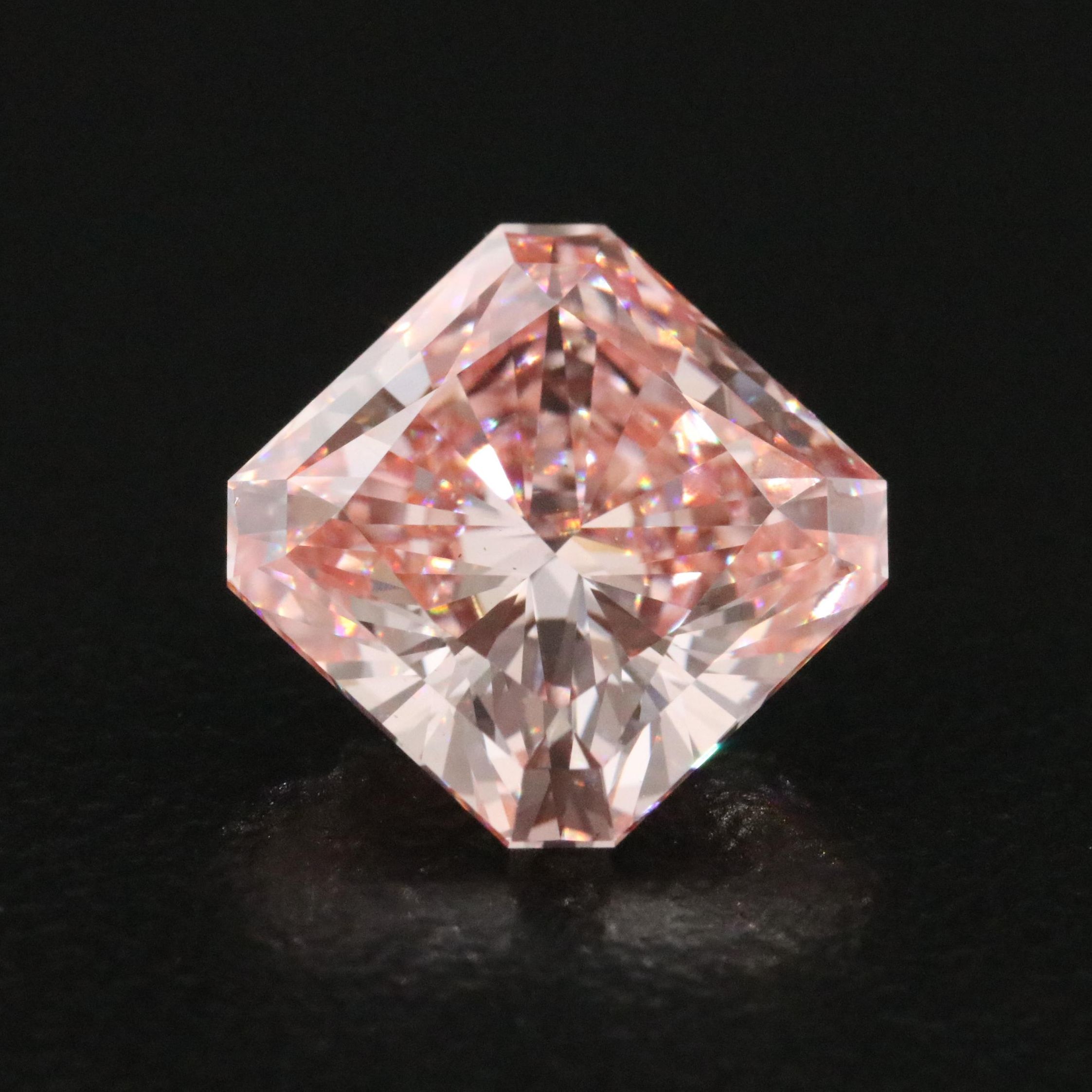 Loose 3.18 CT Fancy Pink Lab Grown Diamond with IGI Report