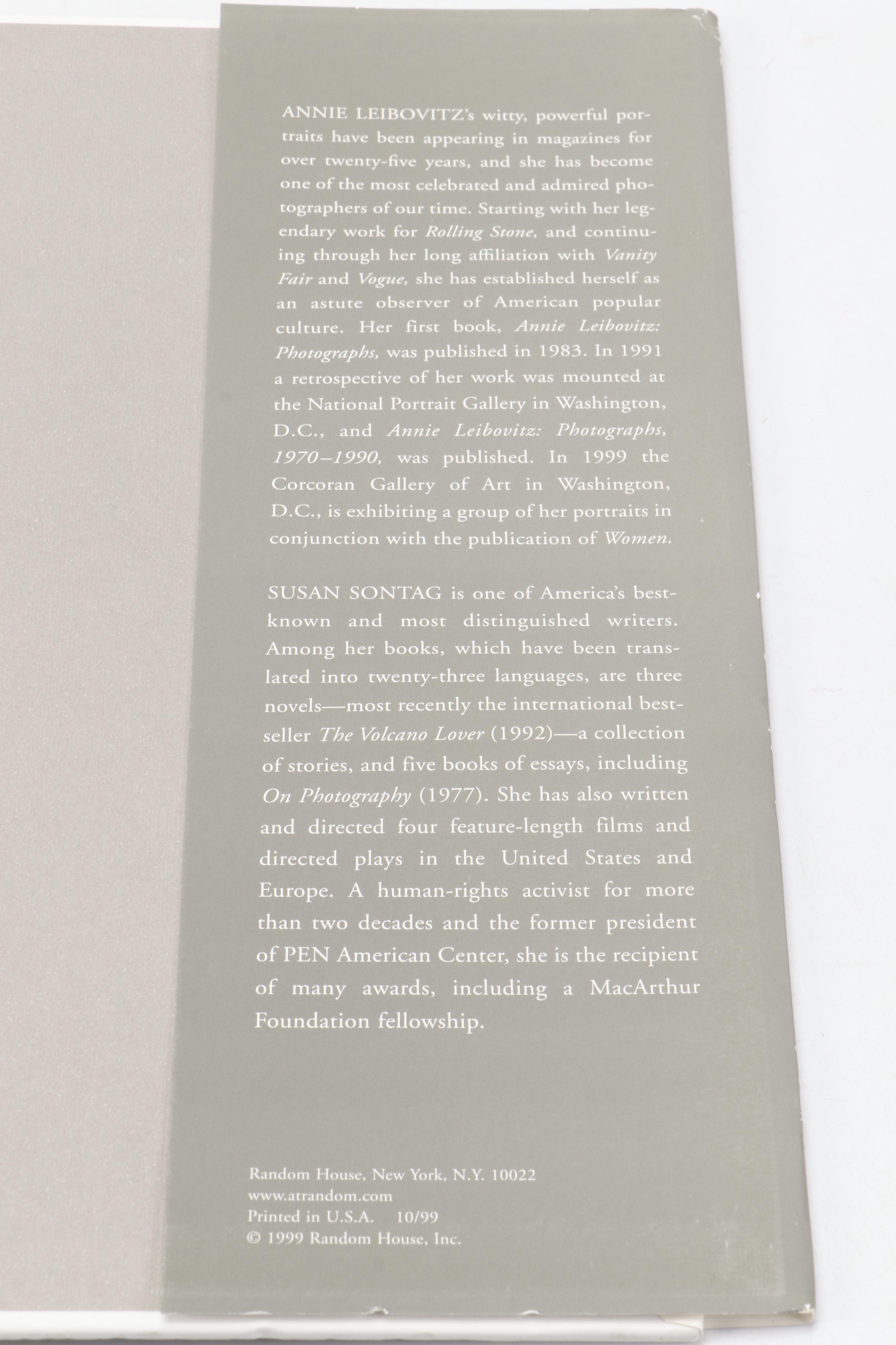 First Edition "Women" and "Photographs, 1970–1990" by Annie Leibovitz, 1990s