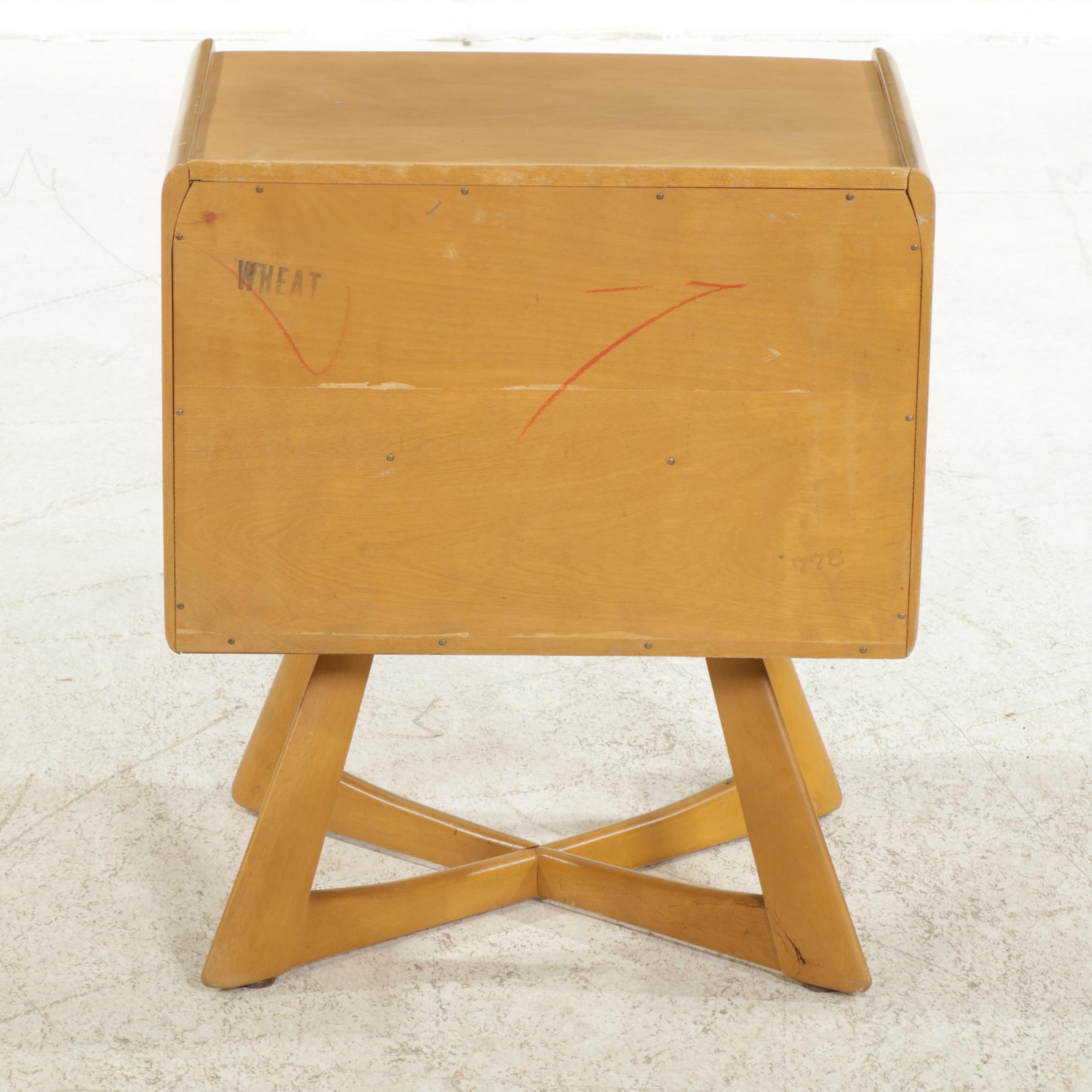 Heywood-Wakefield Mid Century Modern "Sculptura" Nightstand