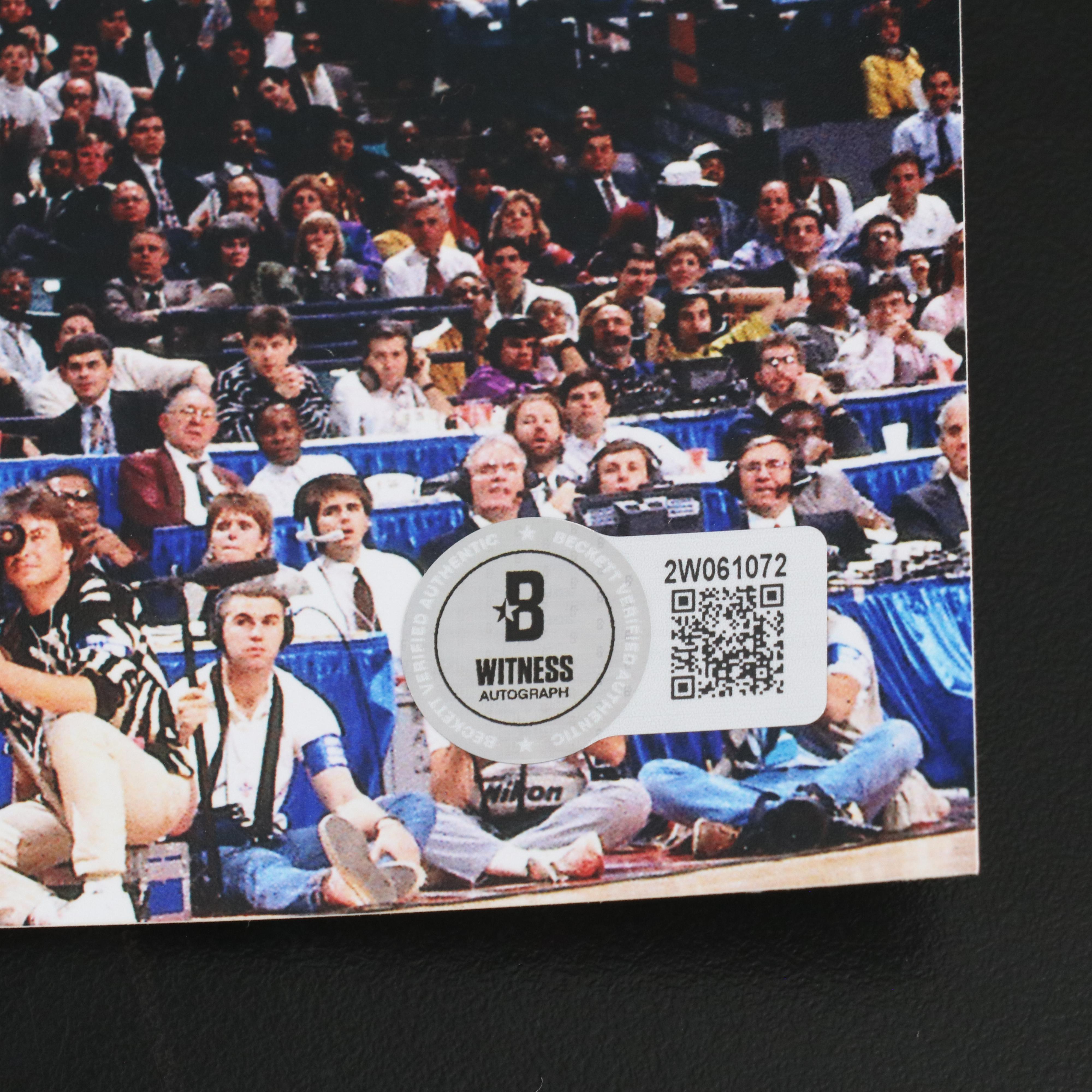 Shawn Kemp Signed Seattle SuperSonics Slam Dunk Contest Print, Beckett