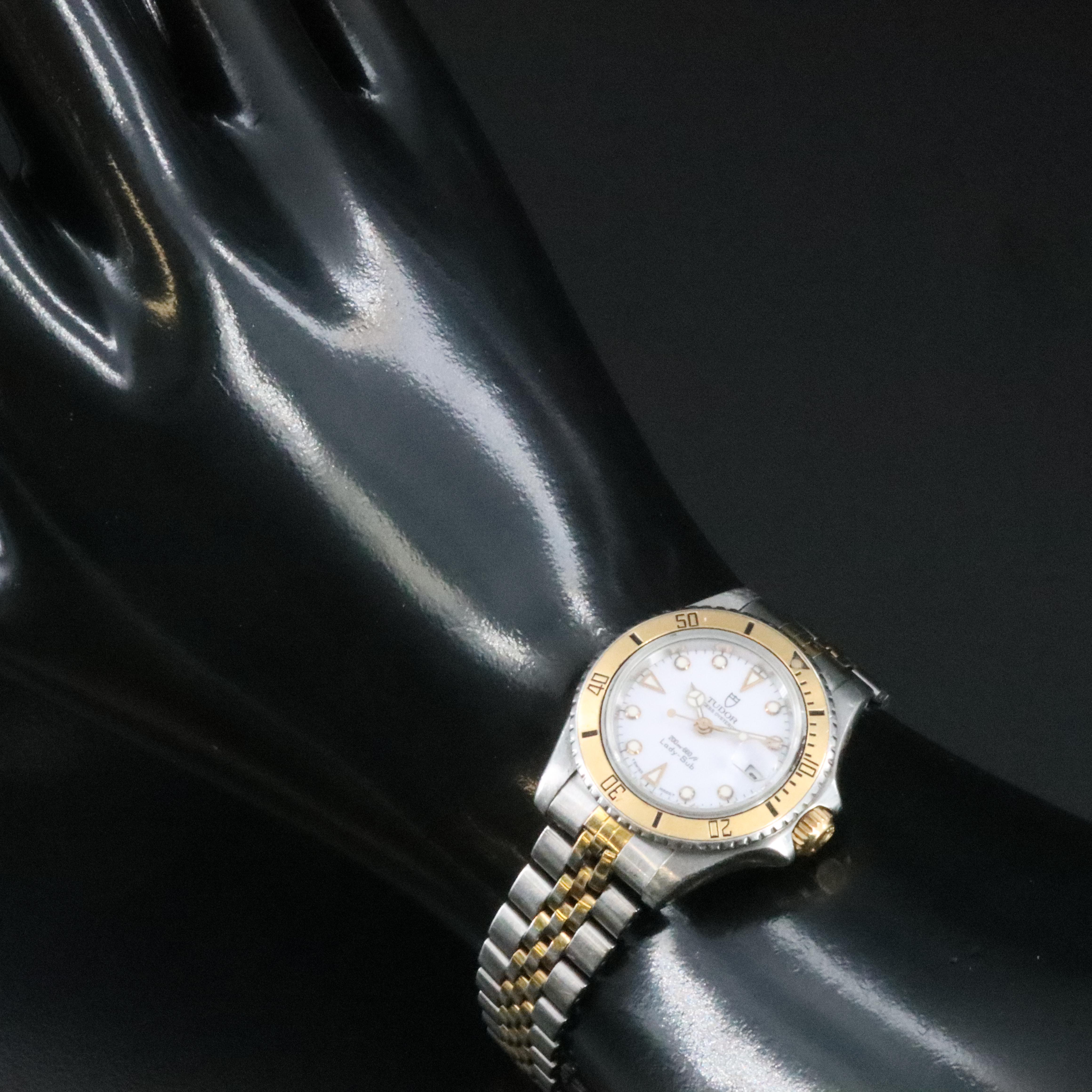 Tudor Princess Oysterdate Lady-Sub 96093 Two-Tone Steel Automatic Watch