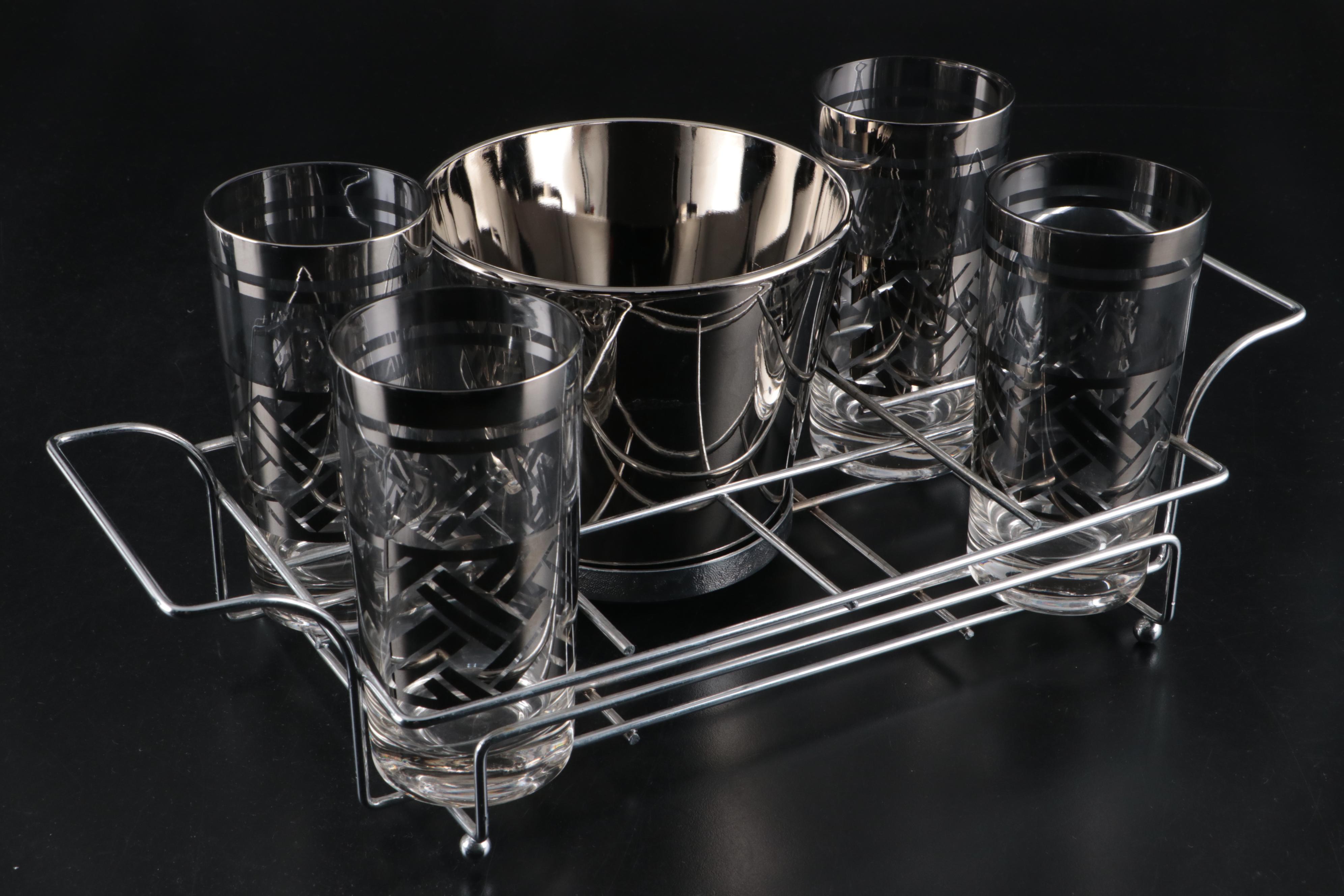 Tramontina Stainless Steel Chafing Dish with Glass Highball Glasses and More