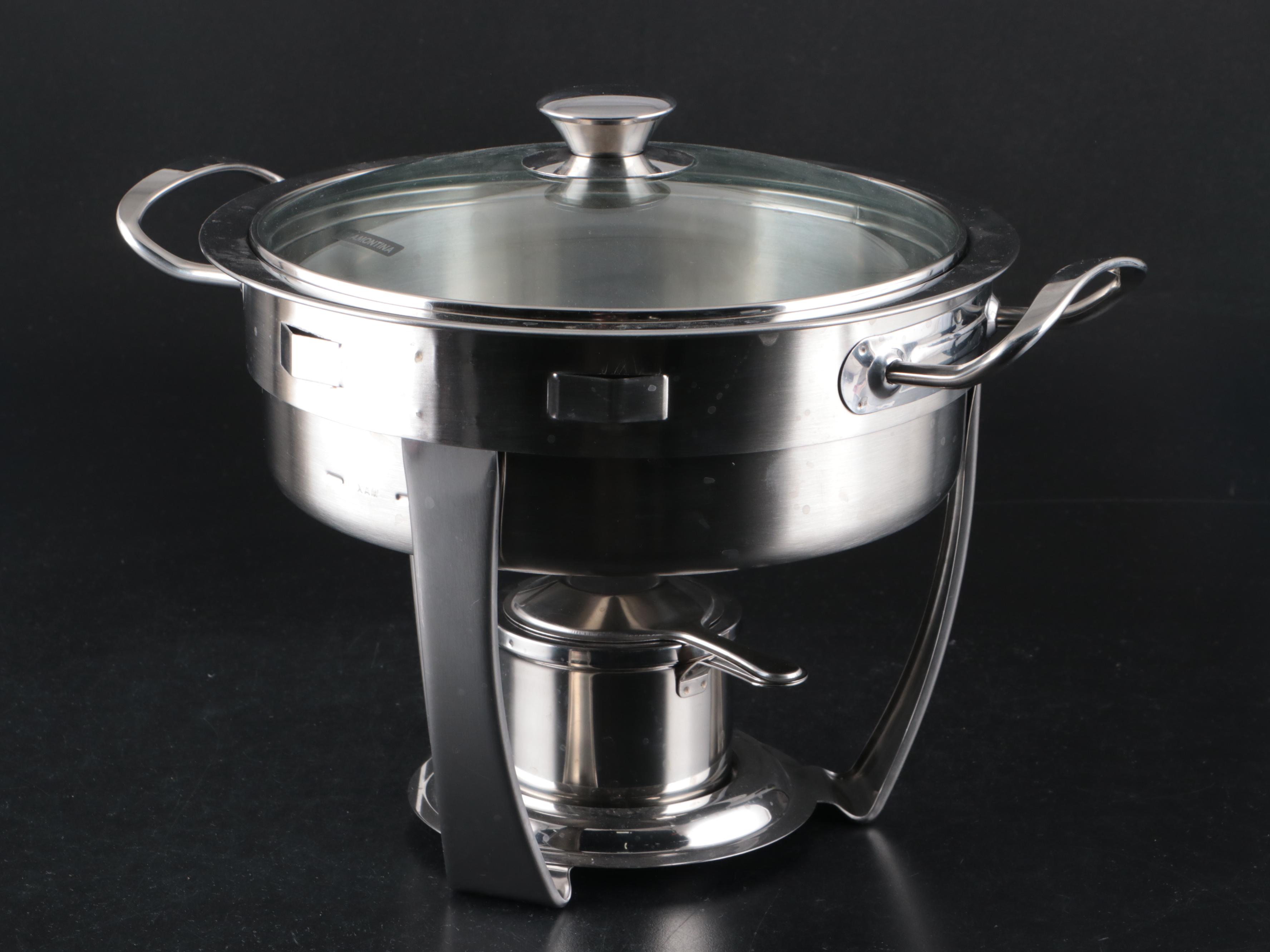 Tramontina Stainless Steel Chafing Dish with Glass Highball Glasses and More