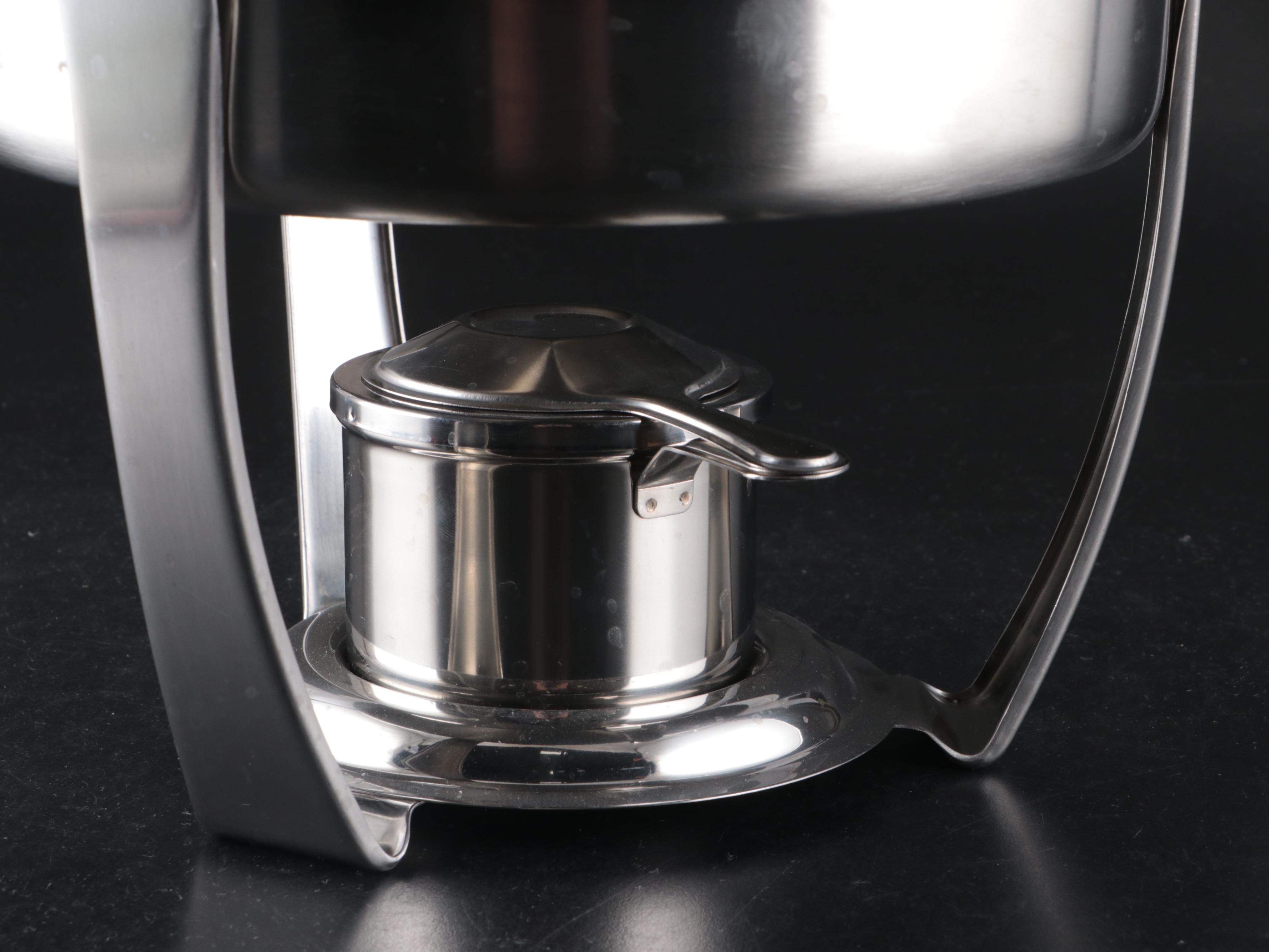 Tramontina Stainless Steel Chafing Dish with Glass Highball Glasses and More