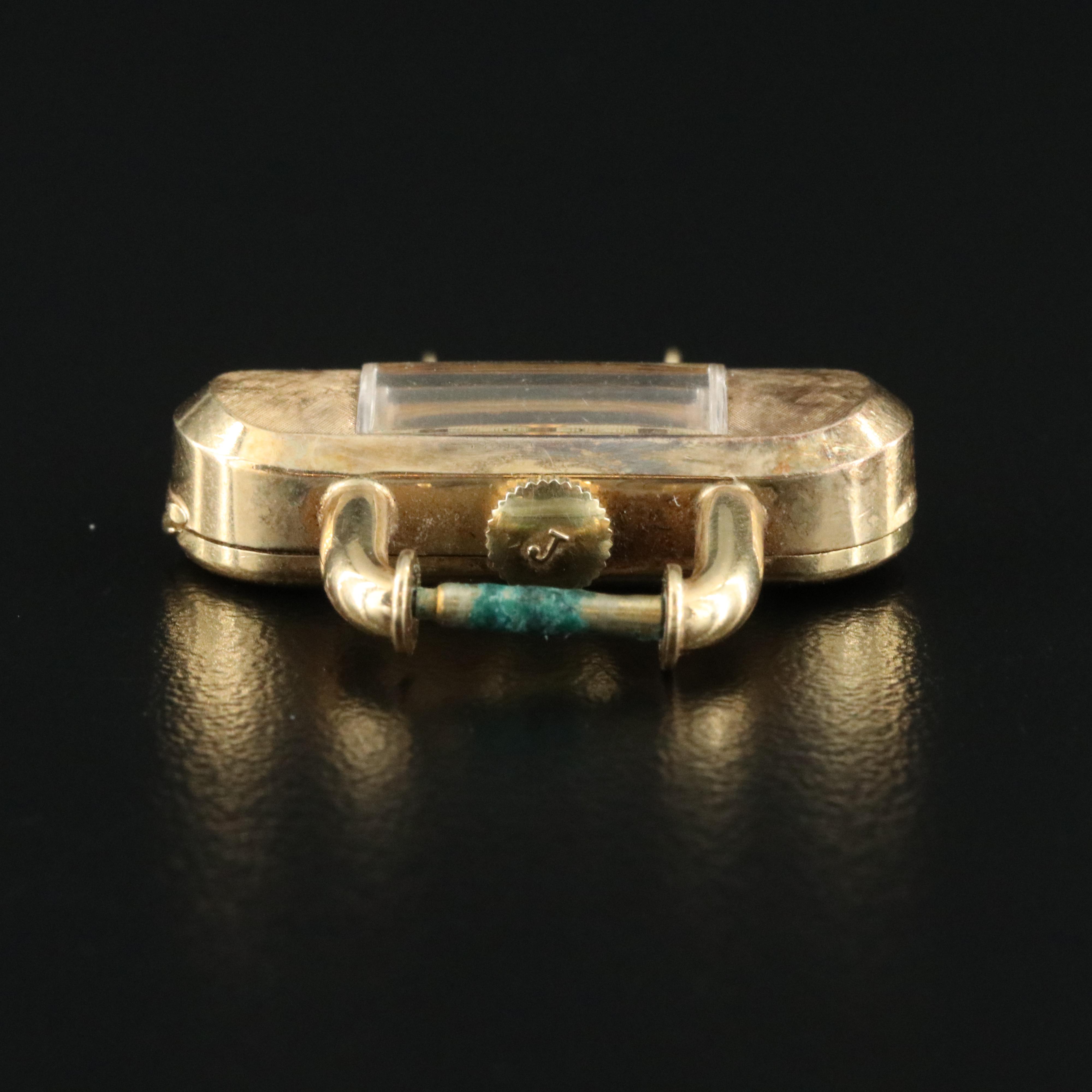 Vintage Juvenia 18K Gold Mechanical Cocktail Watch