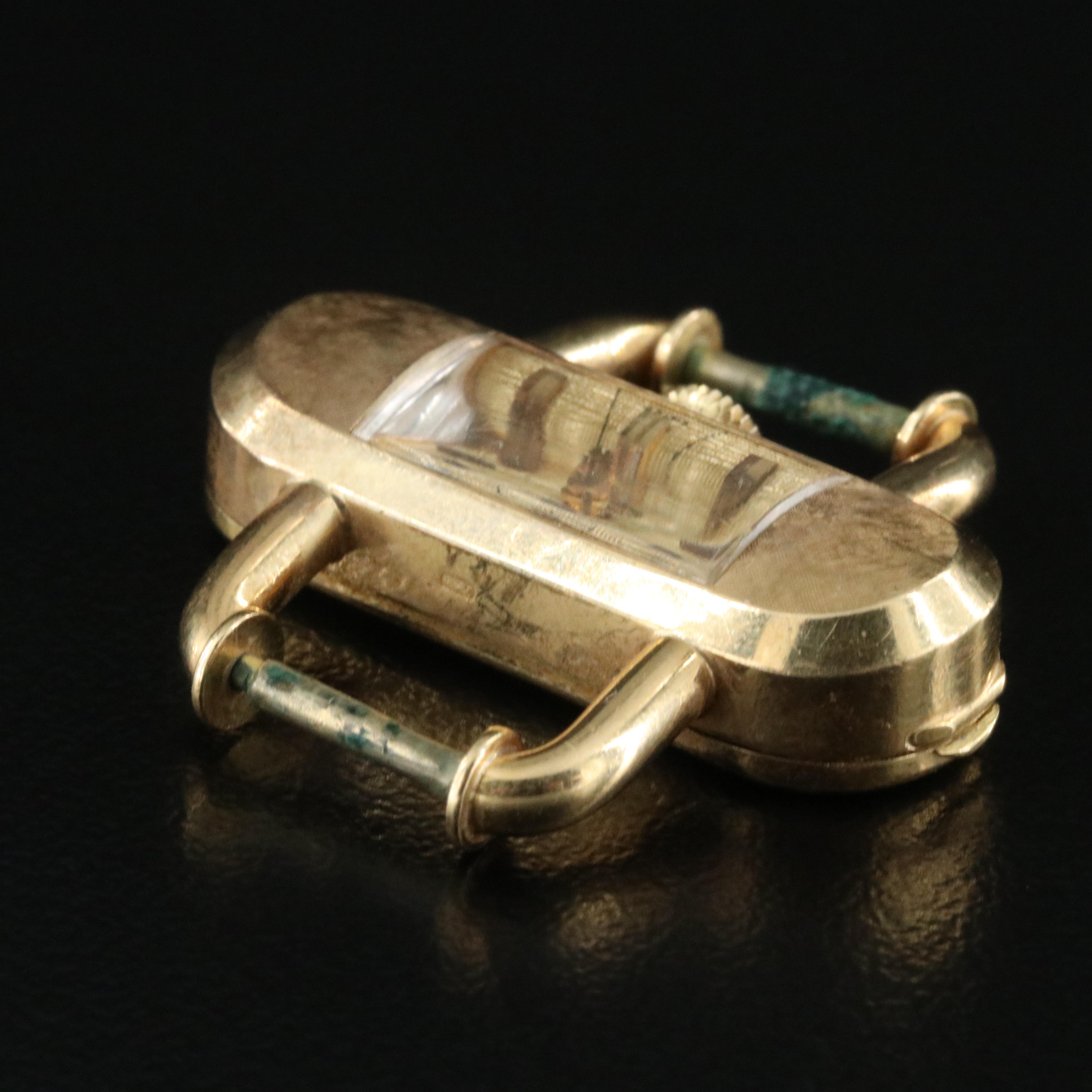 Vintage Juvenia 18K Gold Mechanical Cocktail Watch