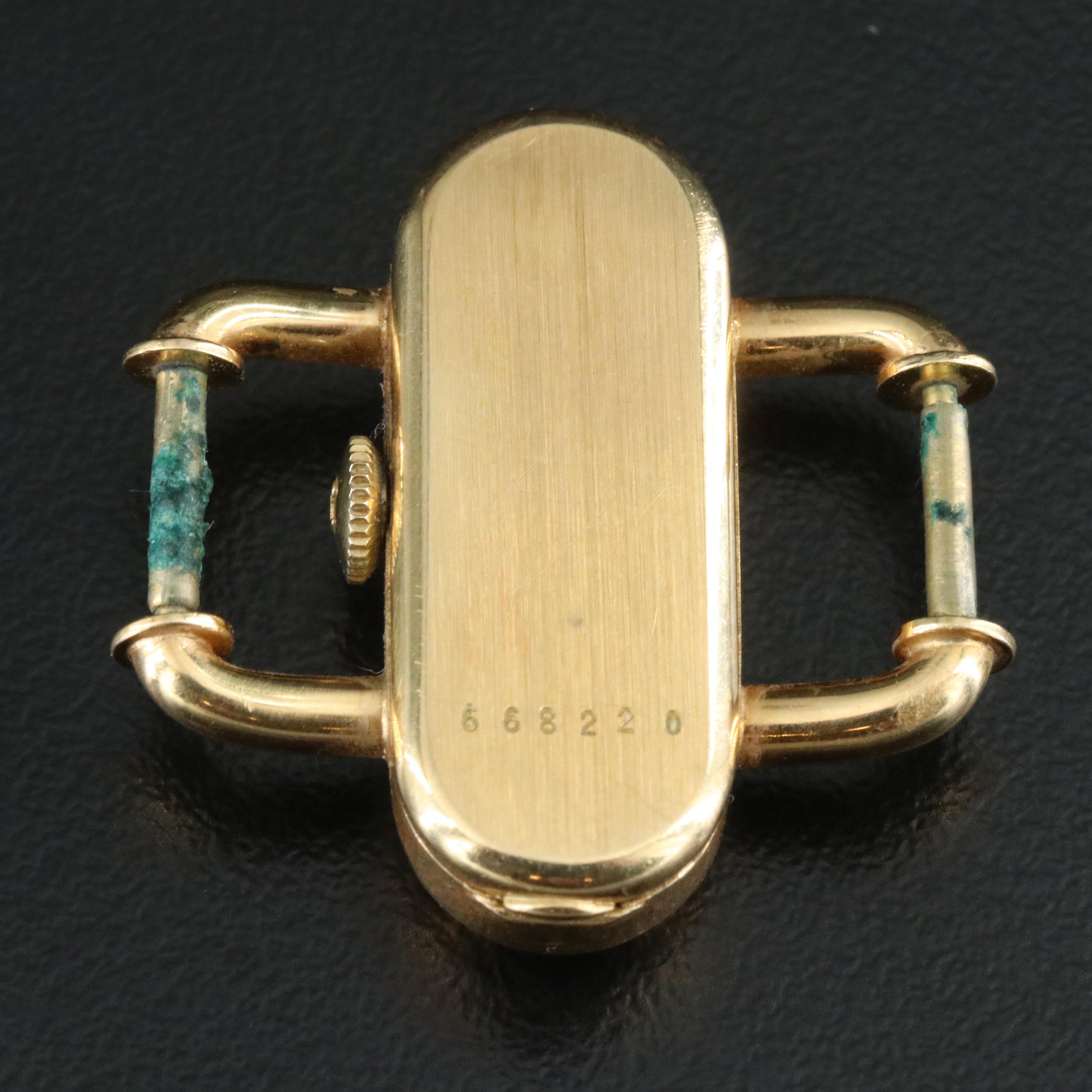 Vintage Juvenia 18K Gold Mechanical Cocktail Watch