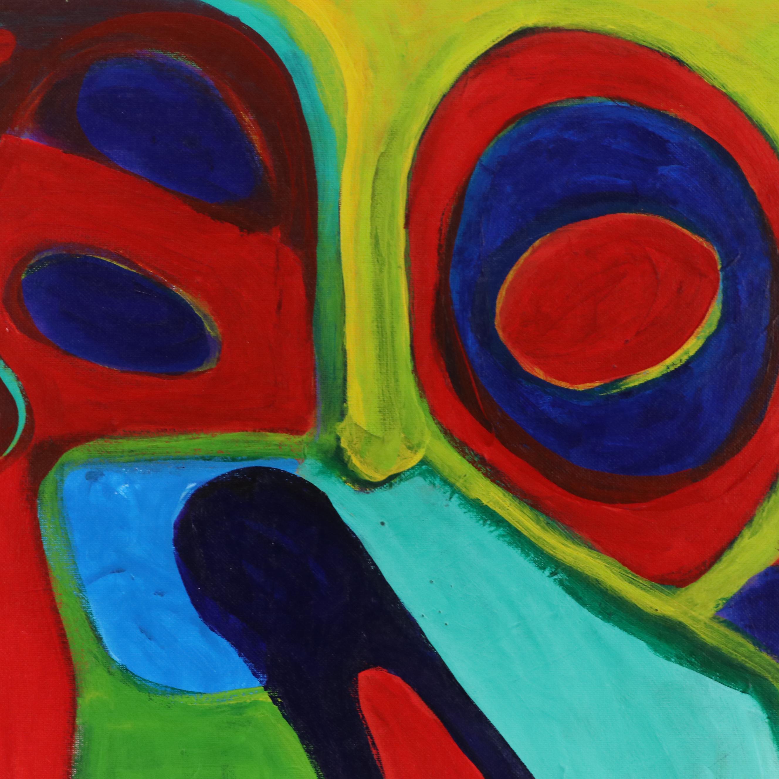 Louise Abrams Abstract Acrylic Painting, 21st Century