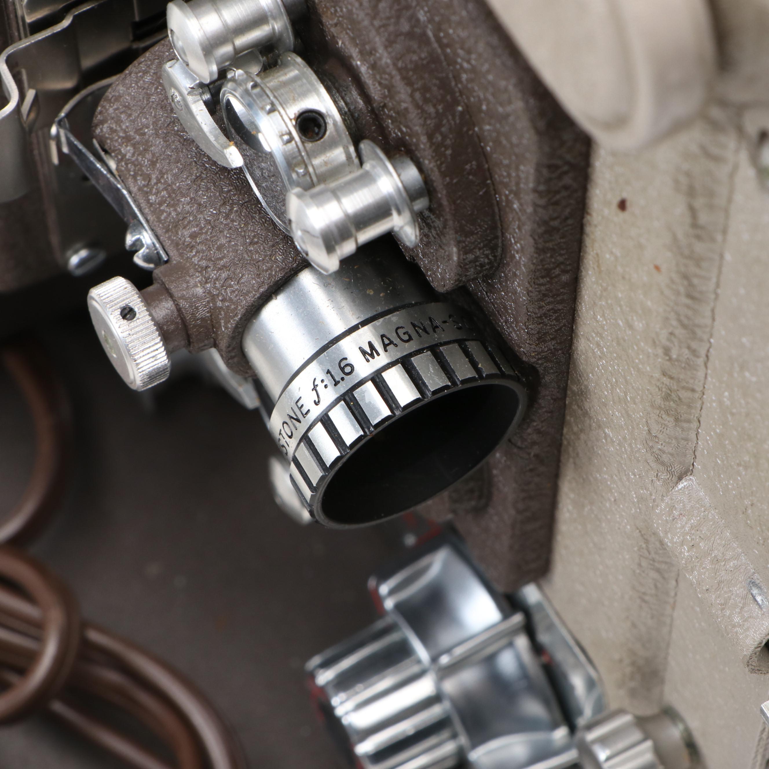 Keystone K100 8mm Projector with Carrying Case, Mid-20th Century