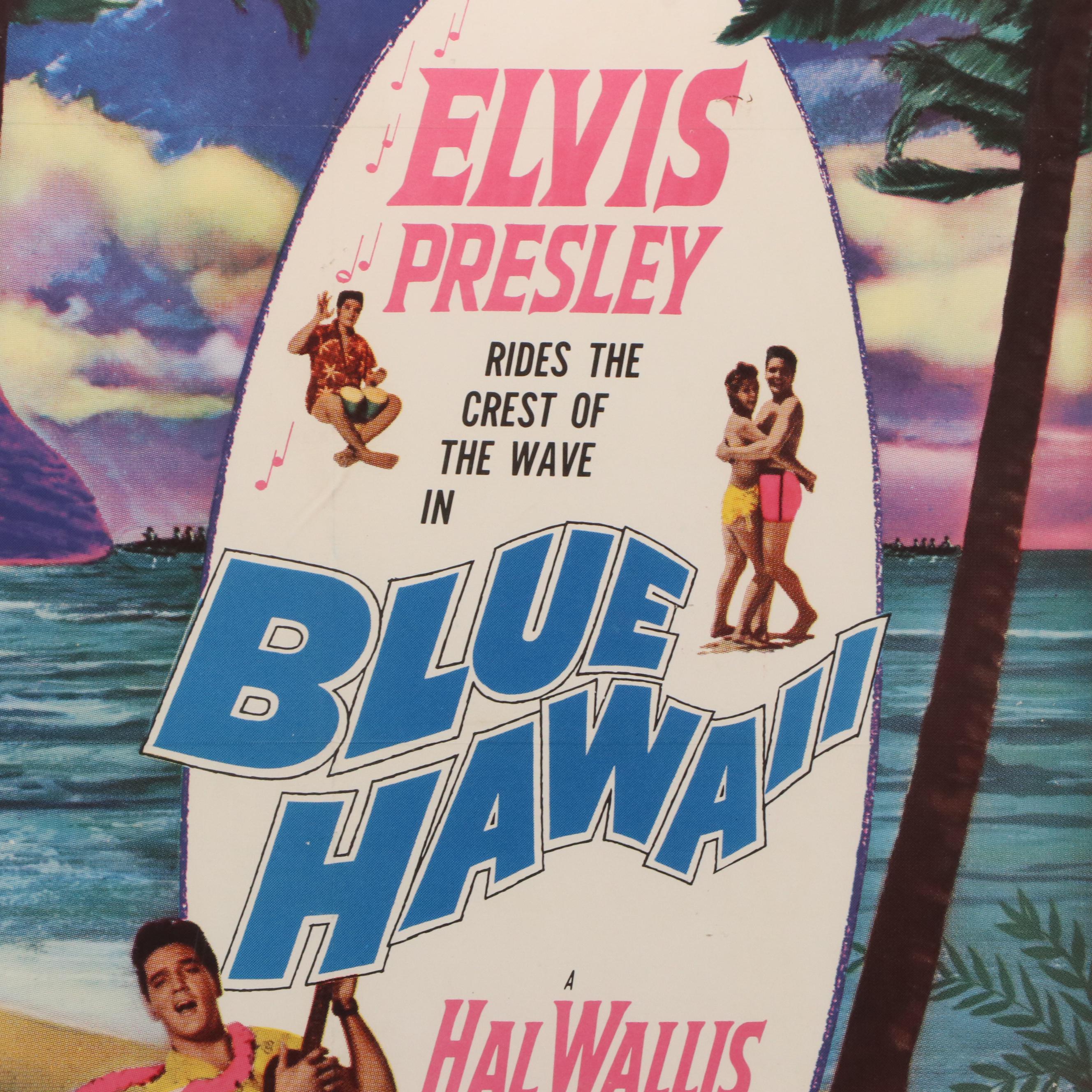 "Blue Hawaii" Offset Lithograph Movie Poster, 1961