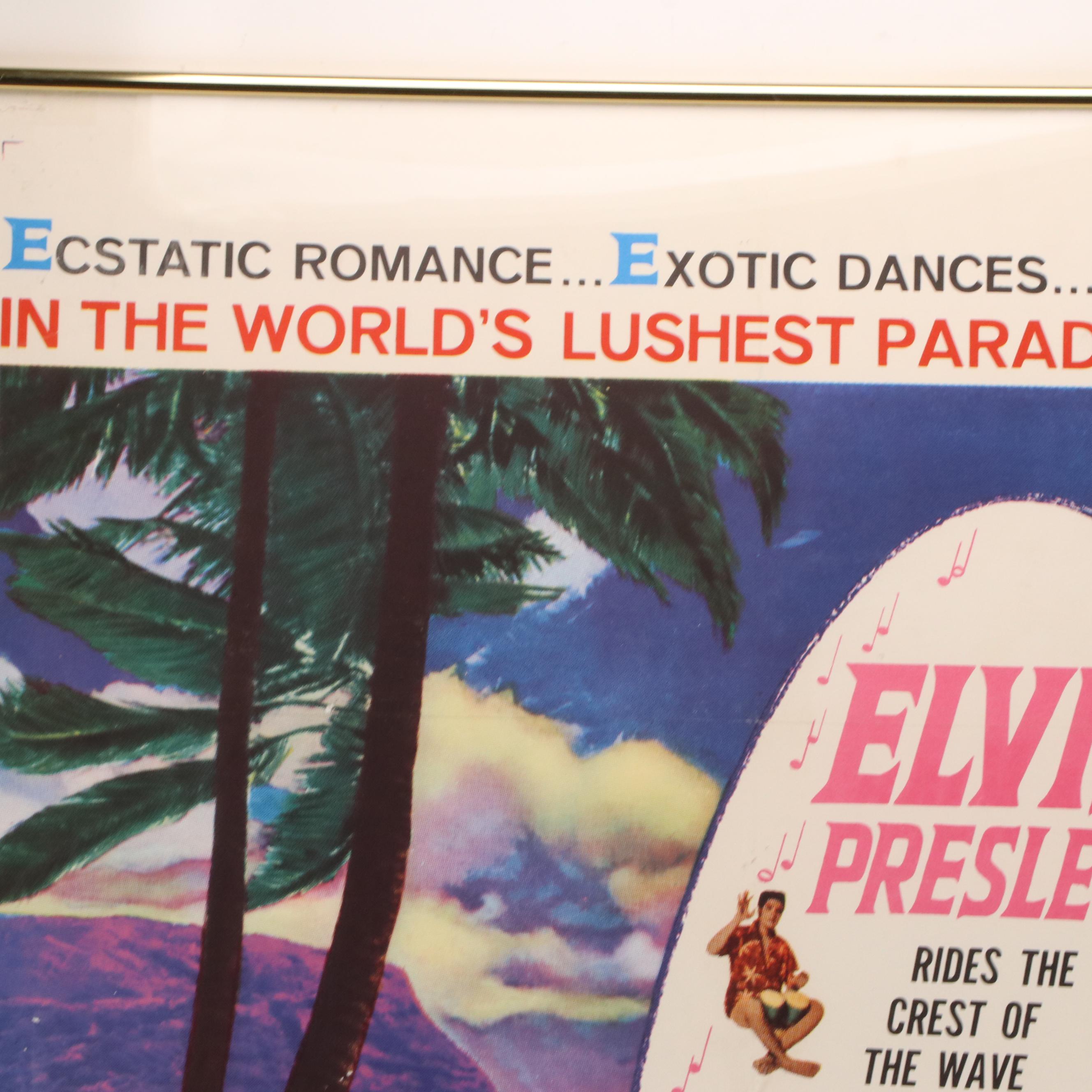 "Blue Hawaii" Offset Lithograph Movie Poster, 1961