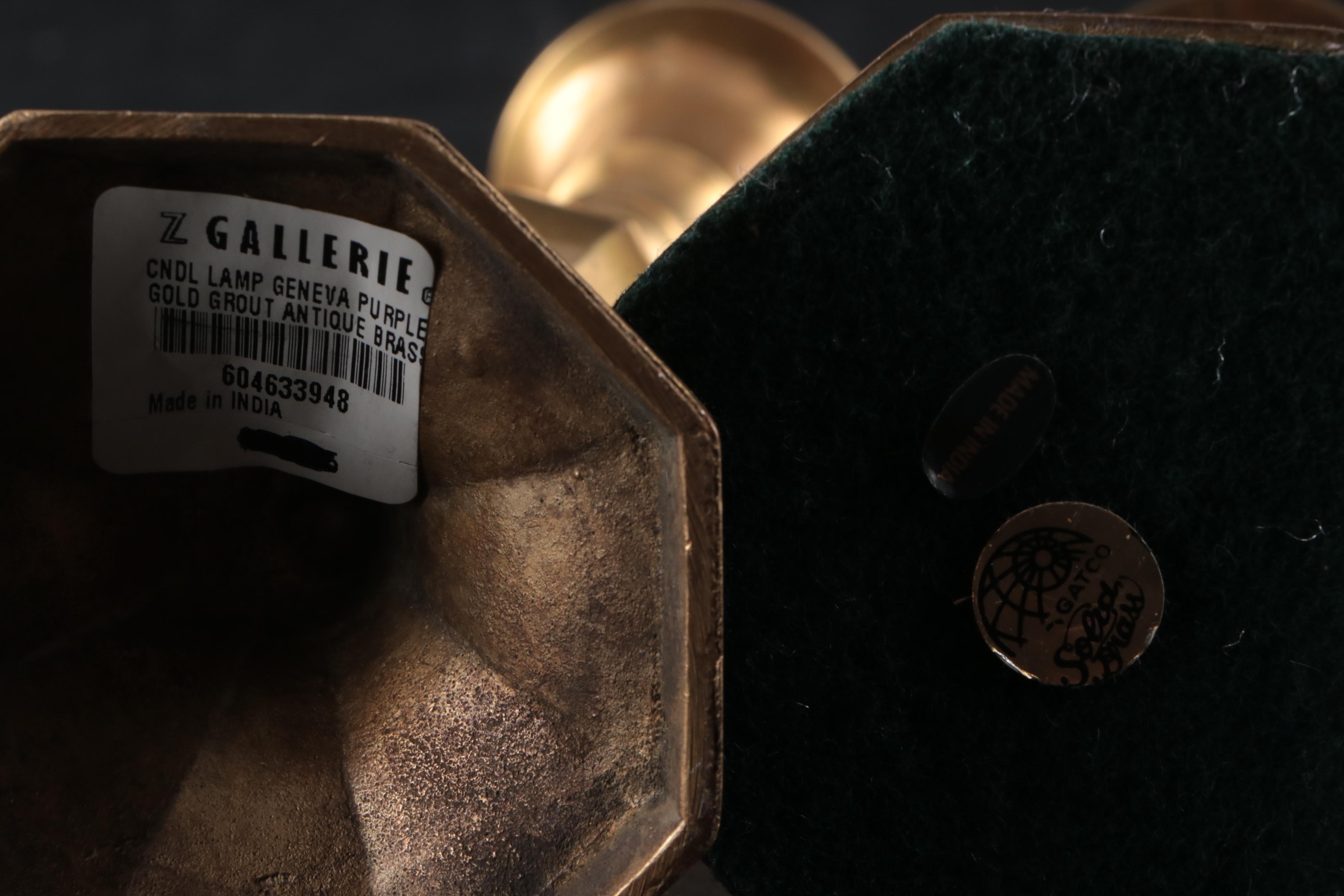 Gatco, Z Gallerie, and More Brass Candlesticks and Bell