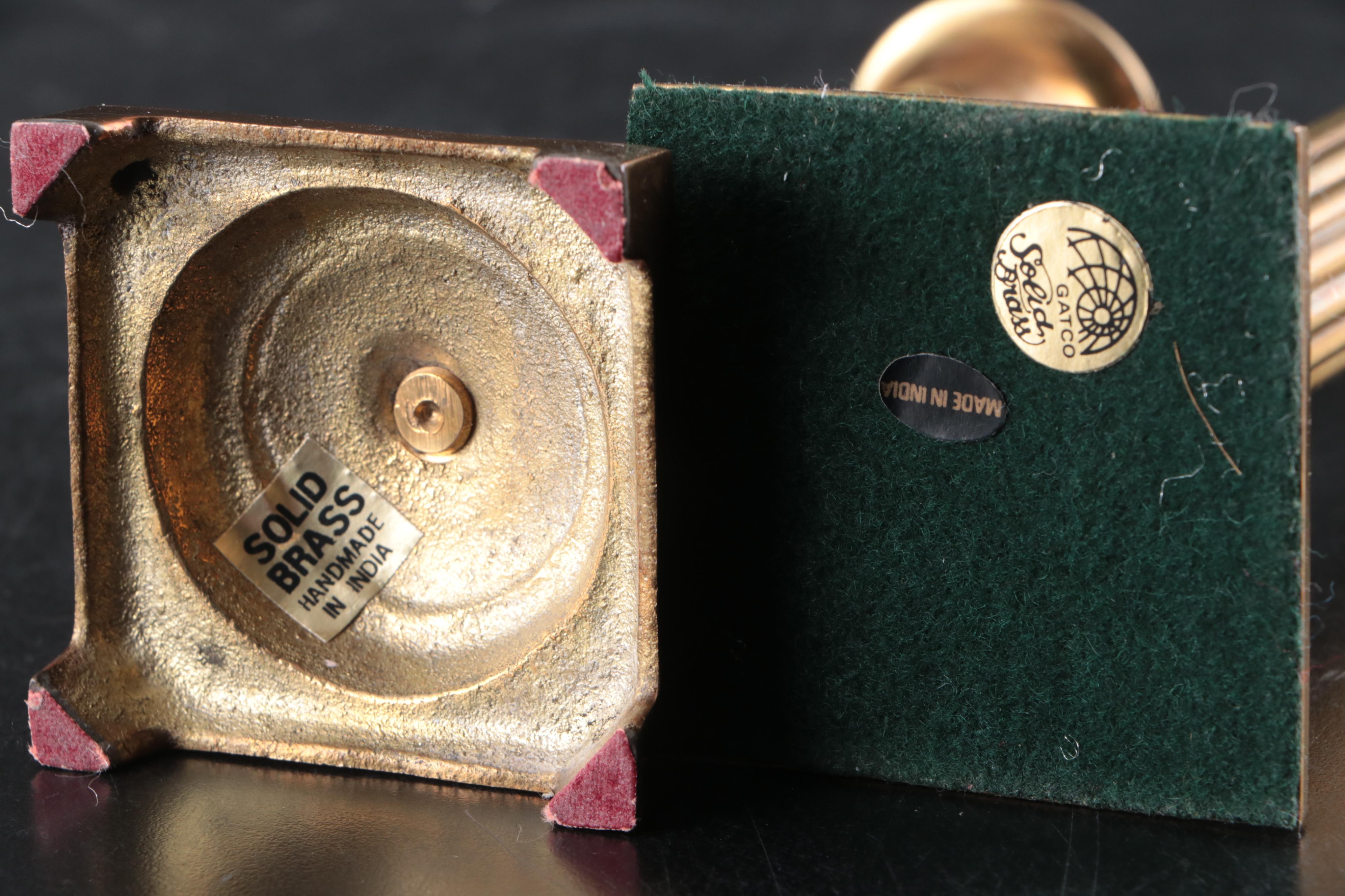 Gatco, Z Gallerie, and More Brass Candlesticks and Bell