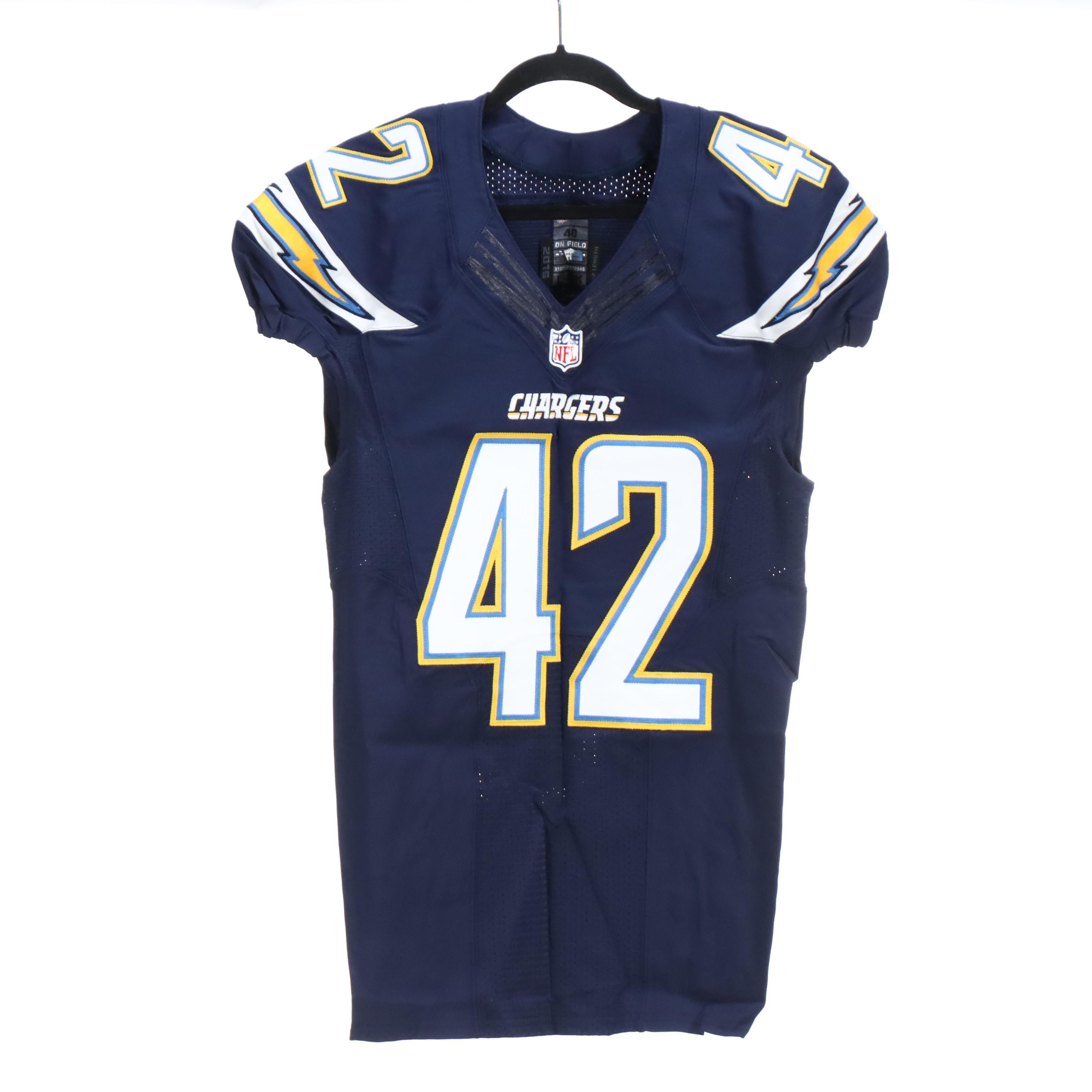 Trevor Williams with Other Player Issued Los Angeles Chargers Jerseys, Fanatics